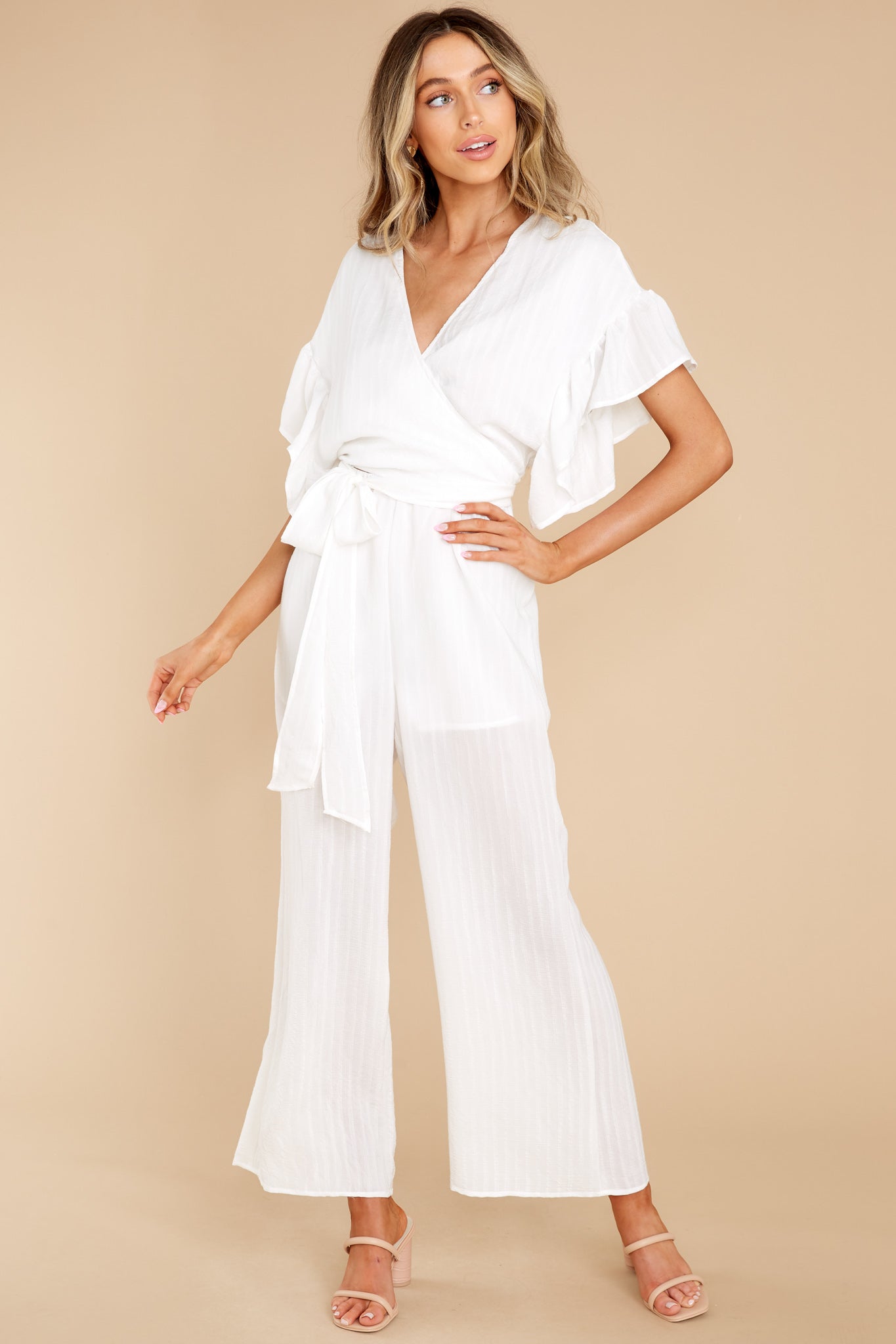Change Your Destiny White Jumpsuit