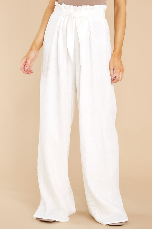 Close To Destiny White Pants