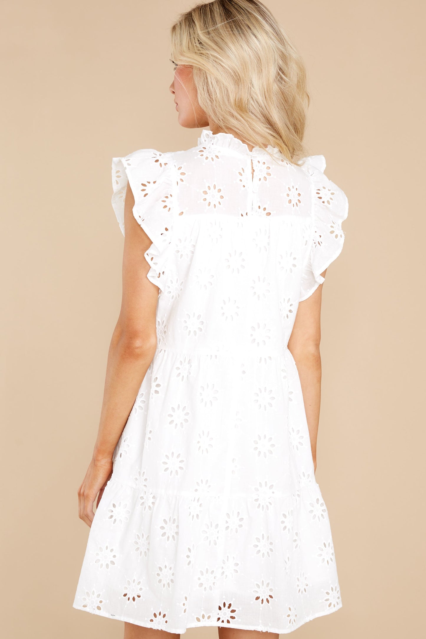 So Unreal White Eyelet Dress