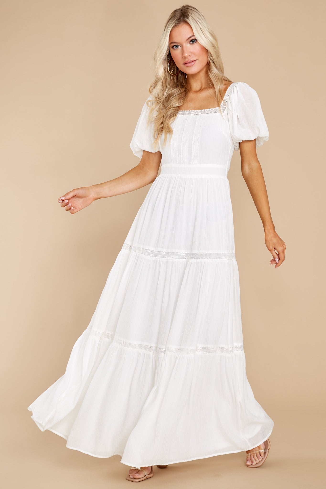 Recognize Love White Maxi Dress