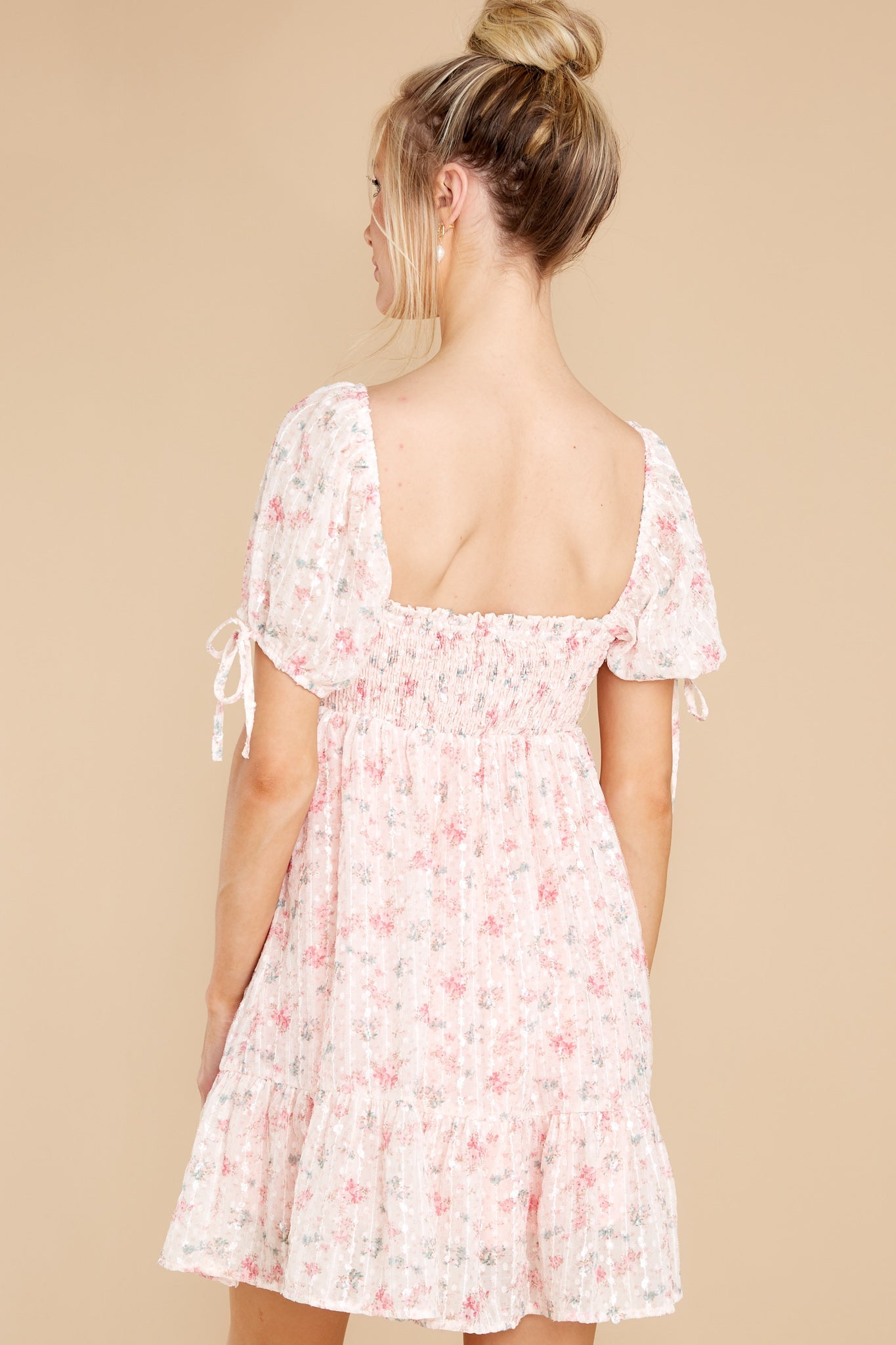 The Best Bouquet Ivory Floral Print Dress