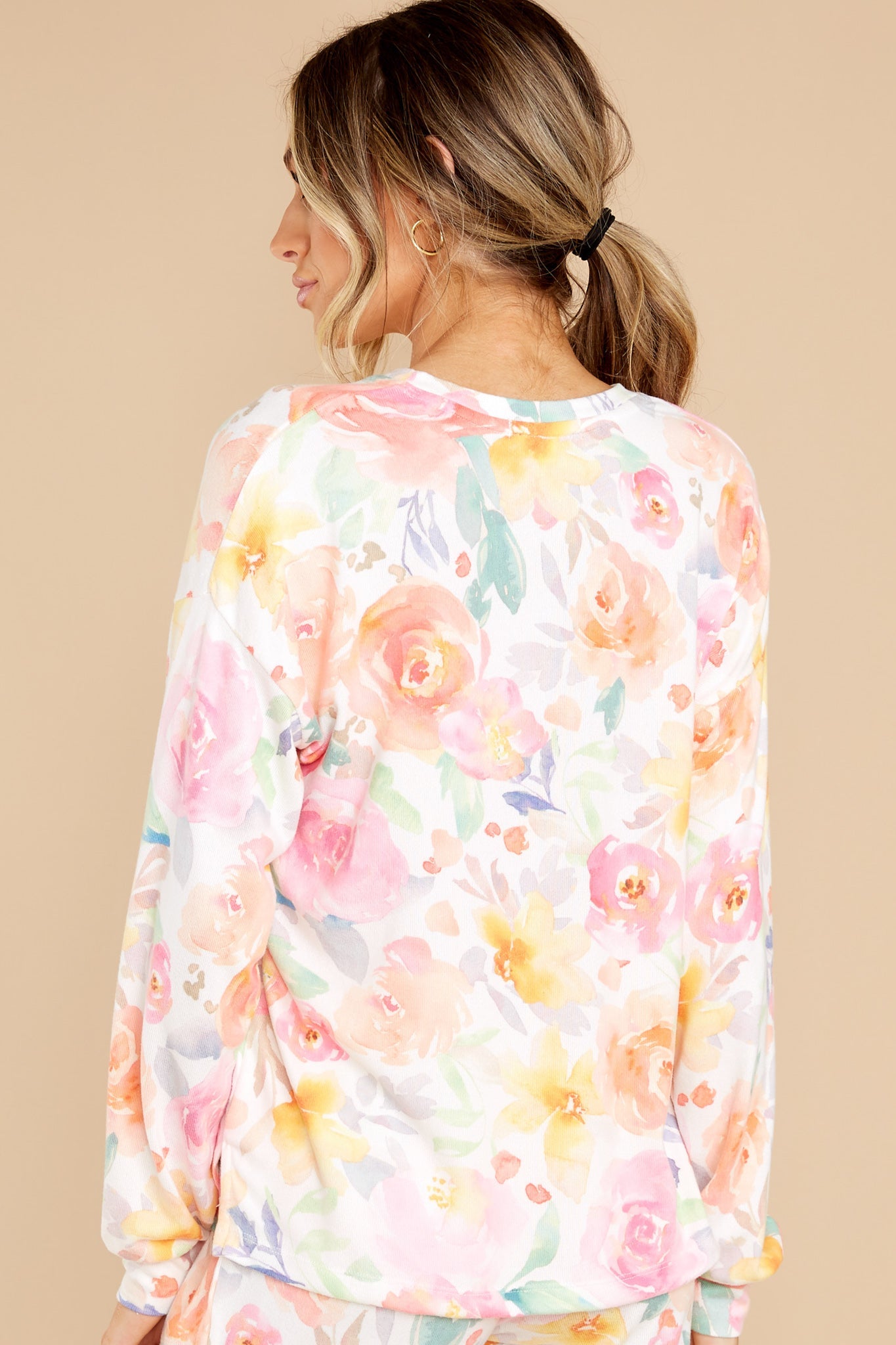 Introducing Me White Multi Floral Top