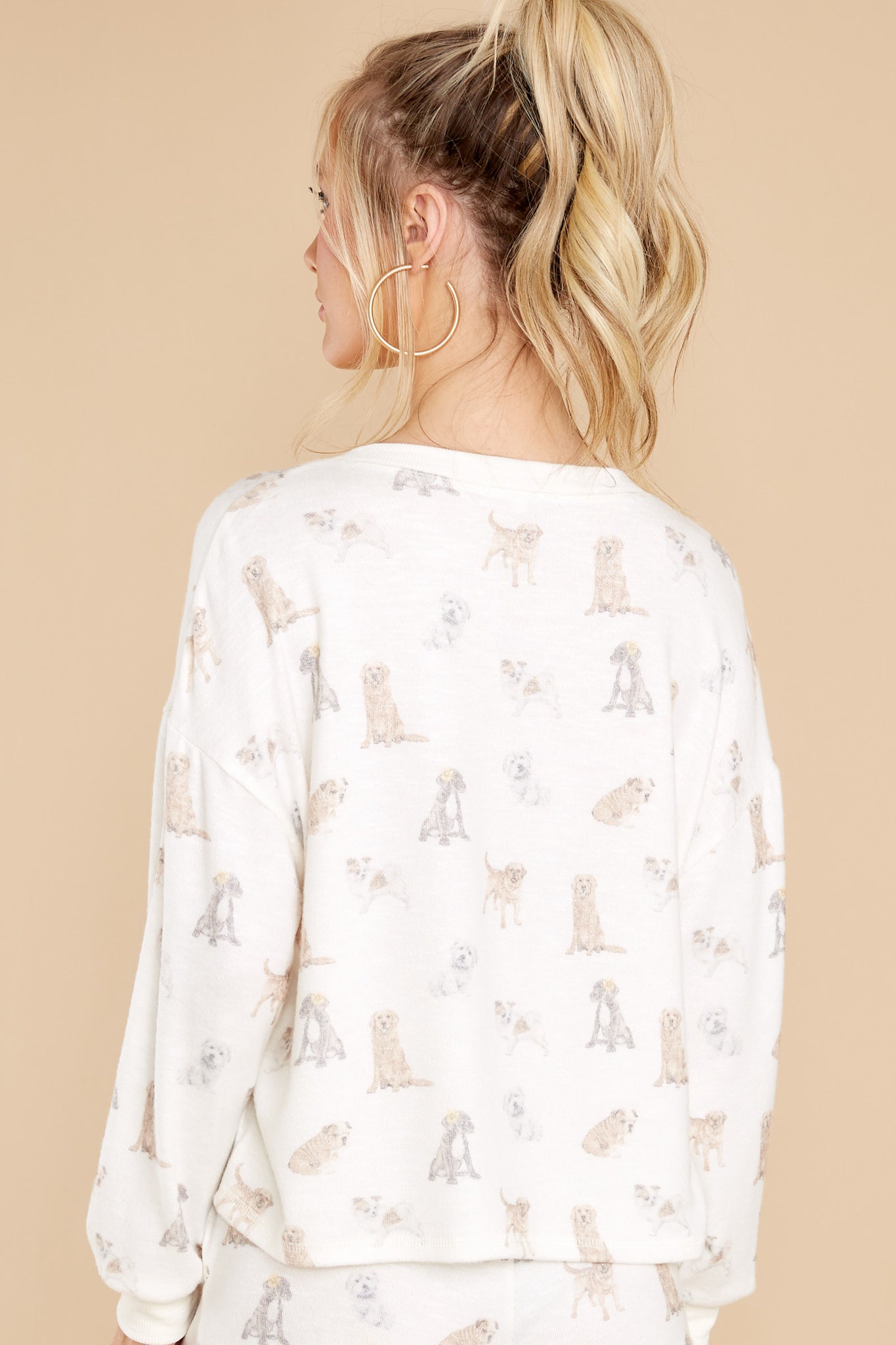 Snuggle Up Dog Bone Long Sleeve Top