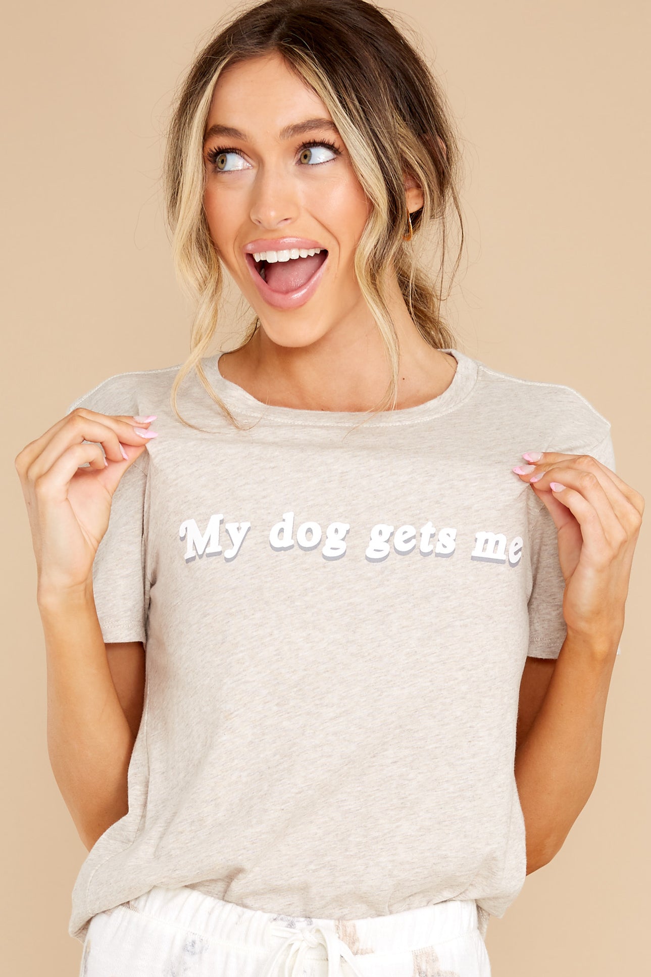 Easy My Dog Gets Me Oatmeal Tee