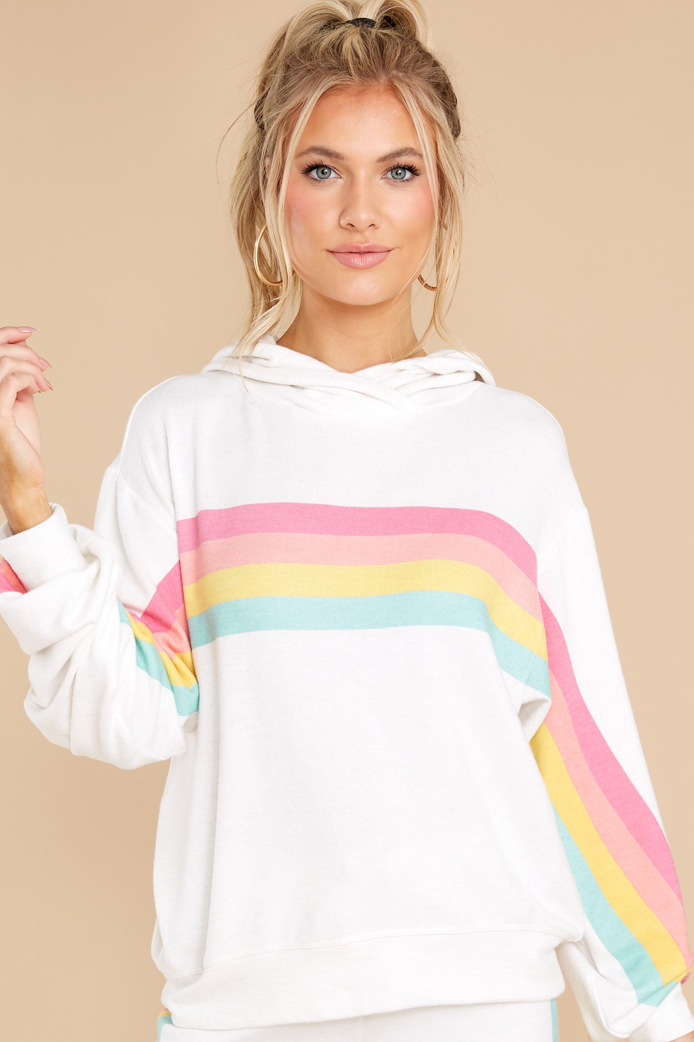 Rainbow Dreams White Multi Sweatshirt