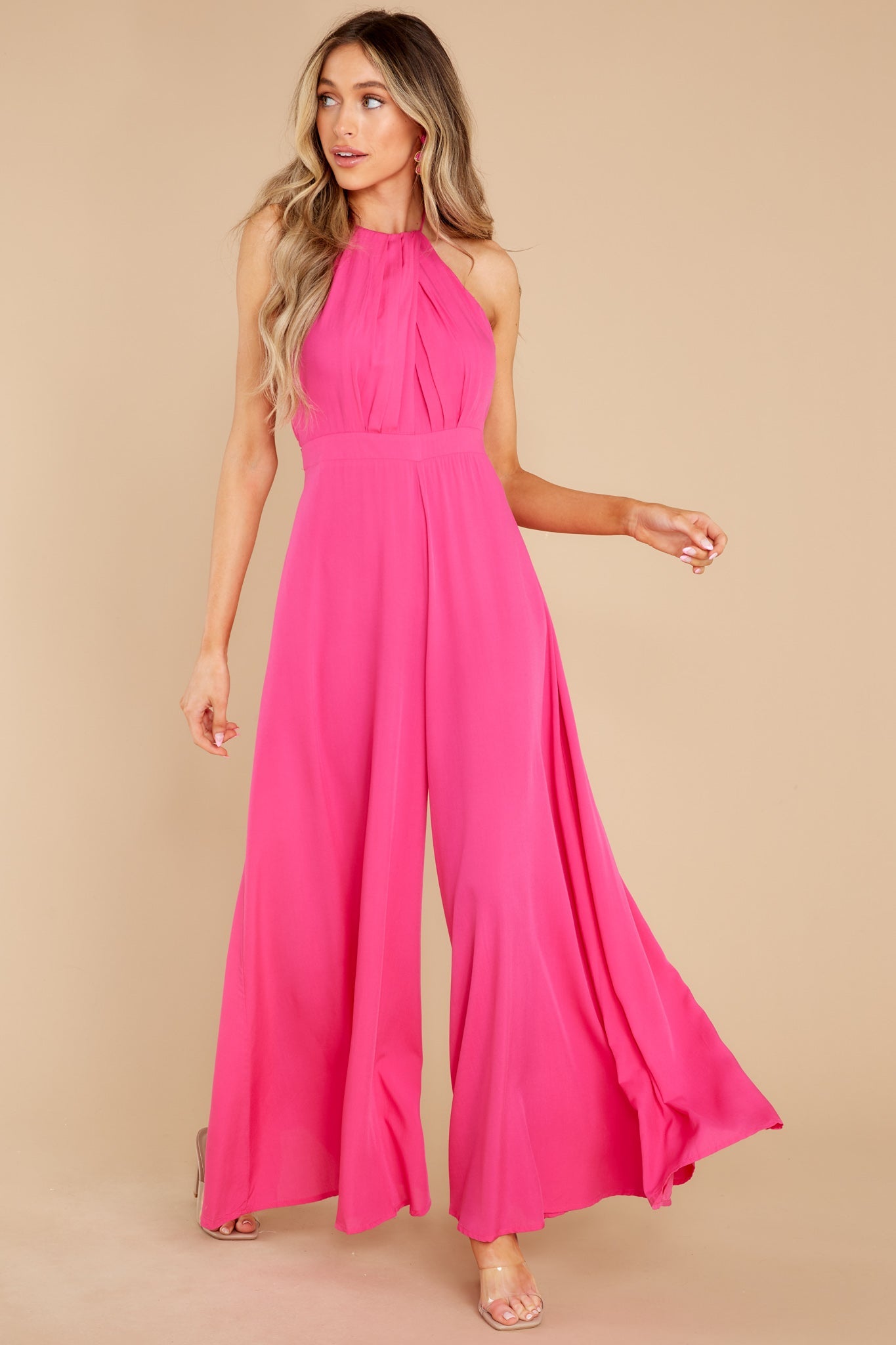 Can't Get Any Better Fuchsia Jumpsuit