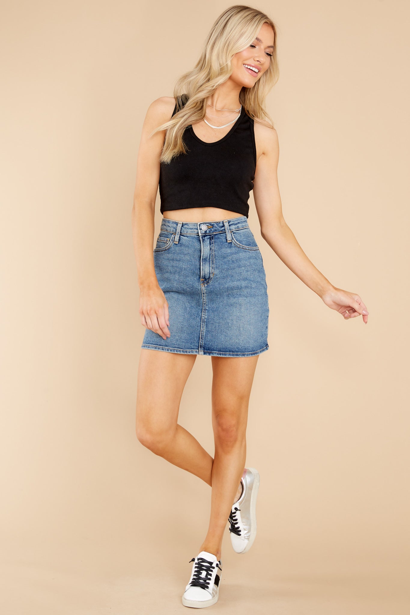 Big Ambitions Black Crop Top