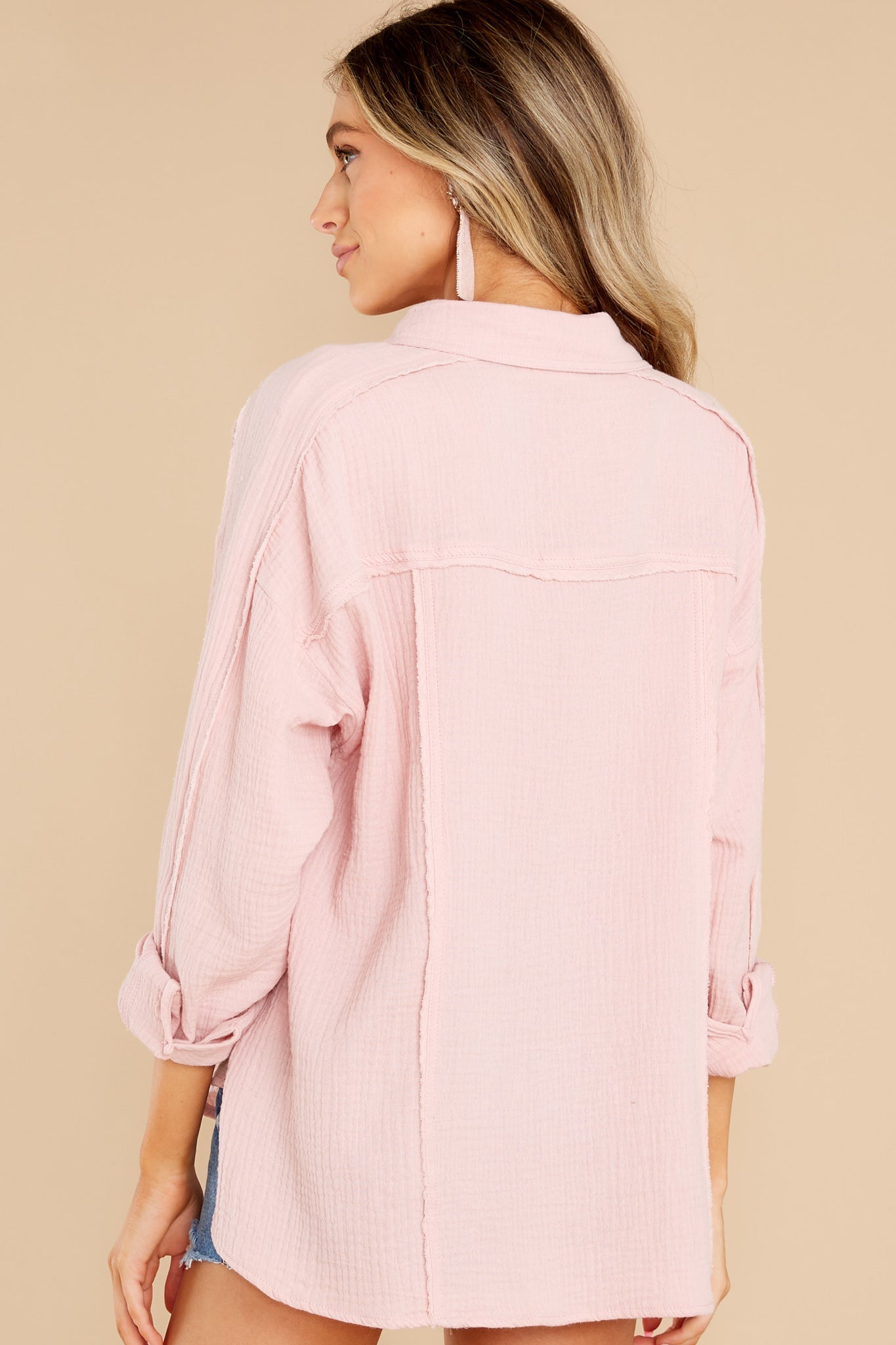 Business As Usual Blush Top