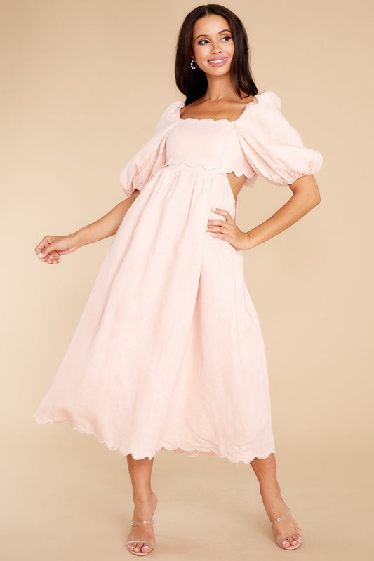 Endless Romance Blush Midi Dress