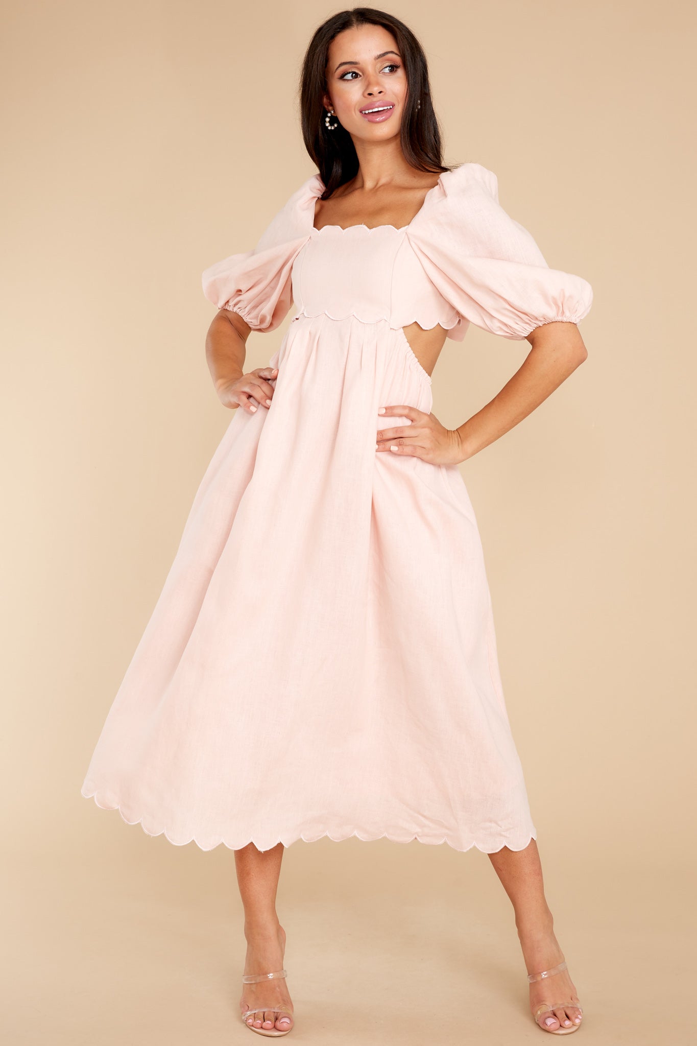 Endless Romance Blush Midi Dress