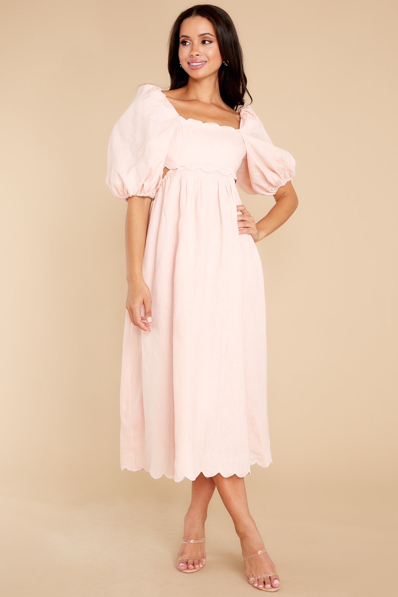 Endless Romance Blush Midi Dress