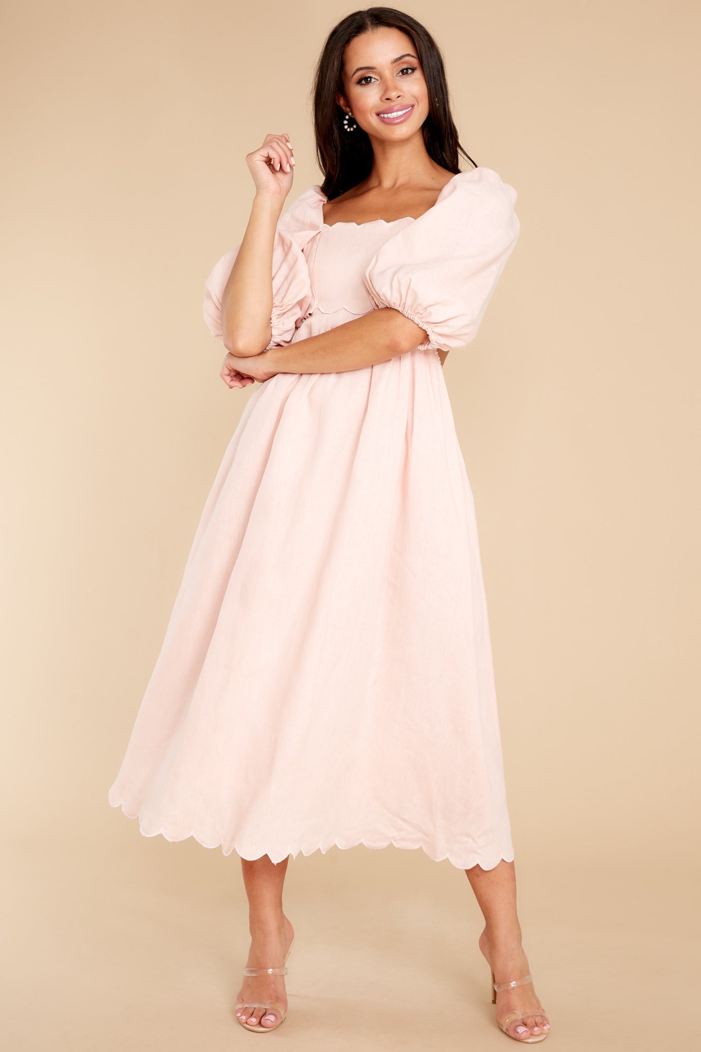Endless Romance Blush Midi Dress
