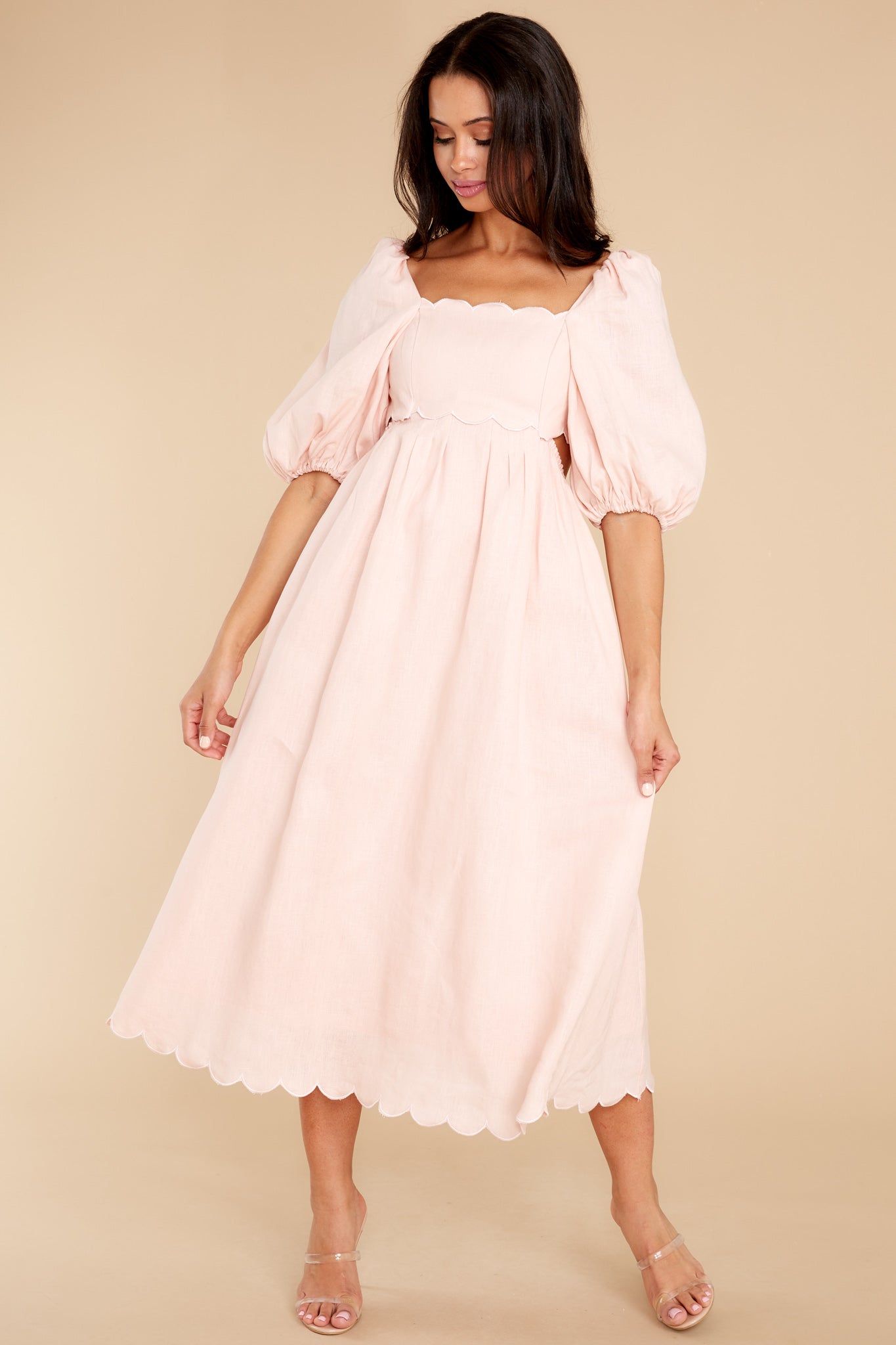 Endless Romance Blush Midi Dress