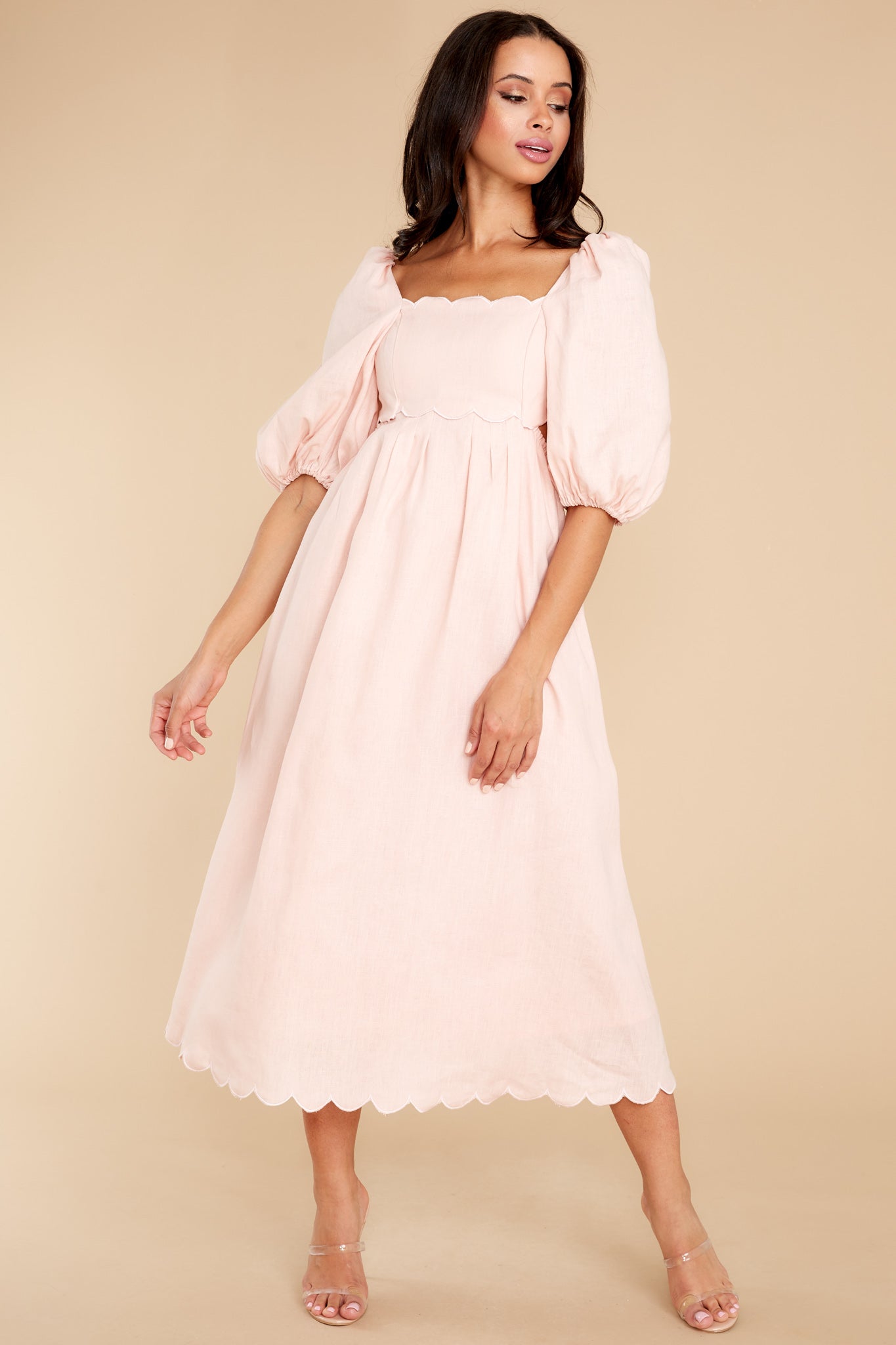 Endless Romance Blush Midi Dress