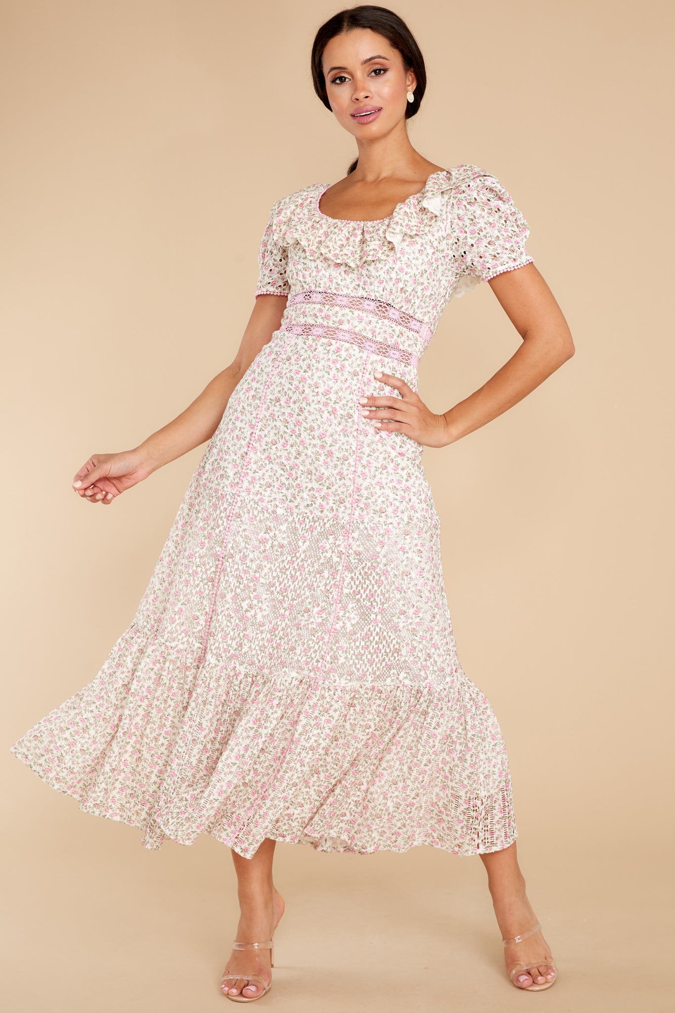 Stassie Petunia Pink Maxi Dress