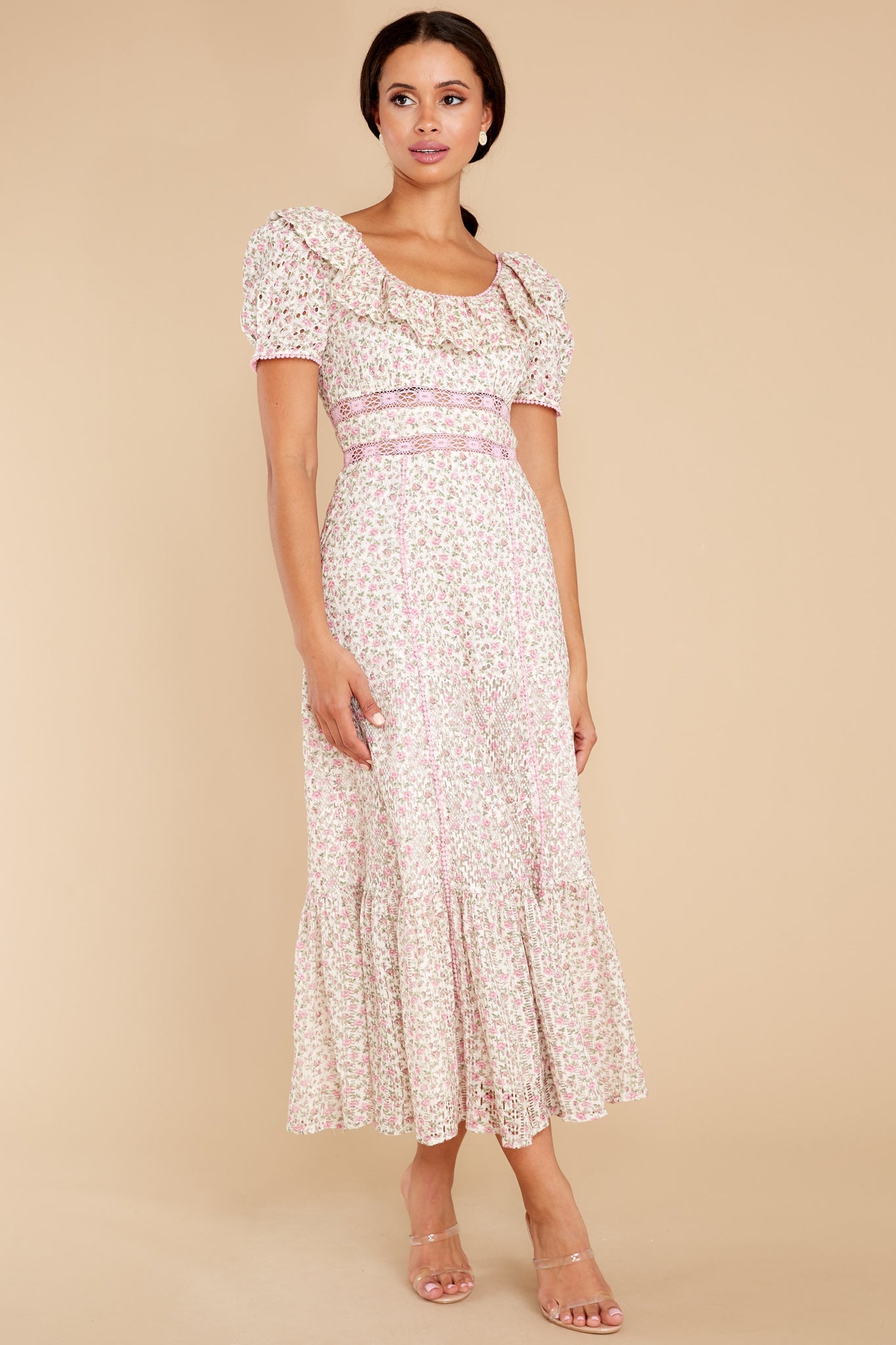 Stassie Petunia Pink Maxi Dress