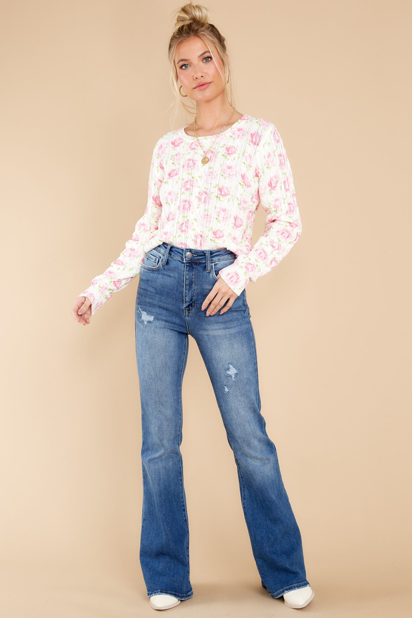 Easton Antique Rosebud Pullover