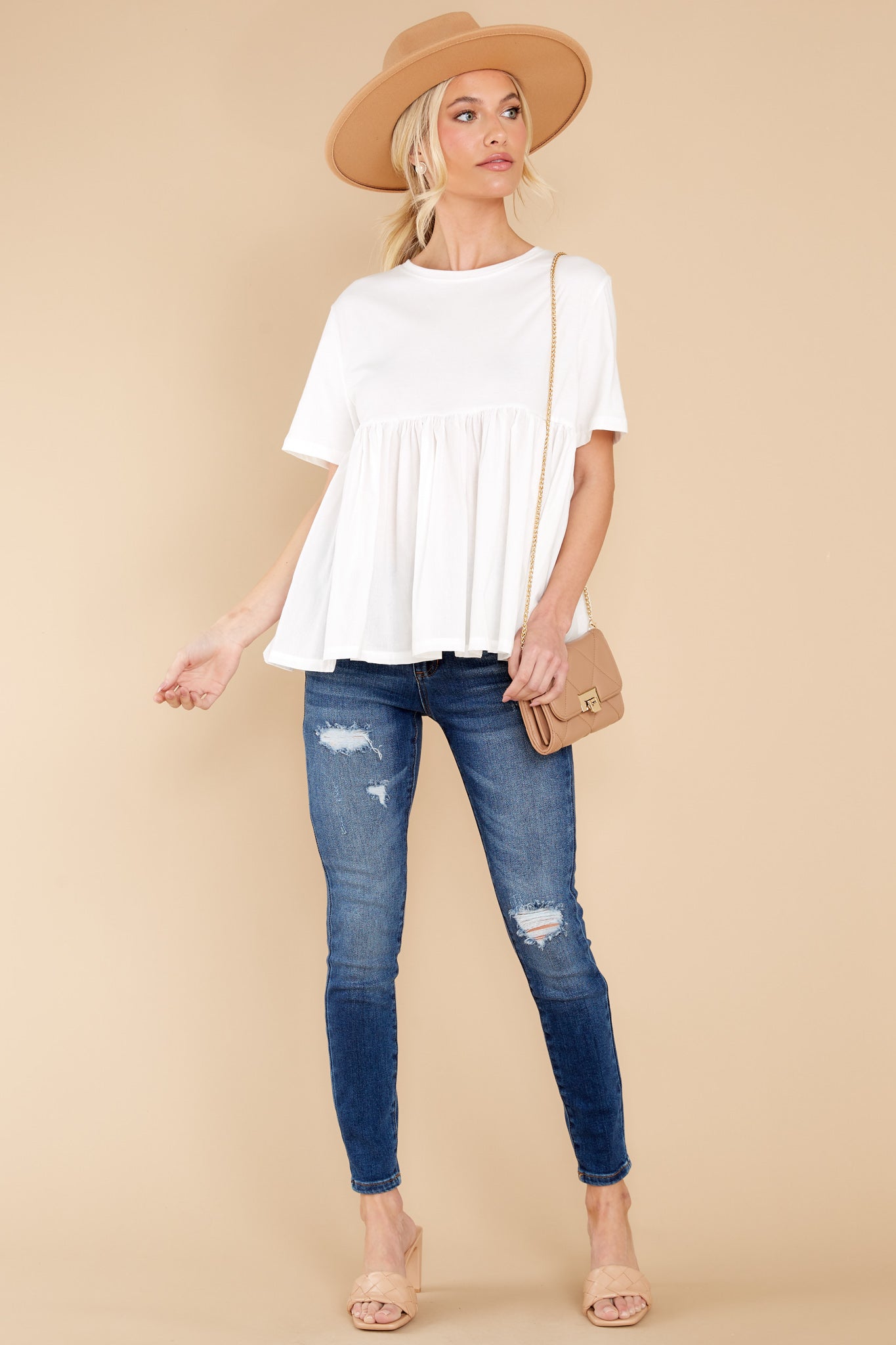 Enjoying This Moment White Top