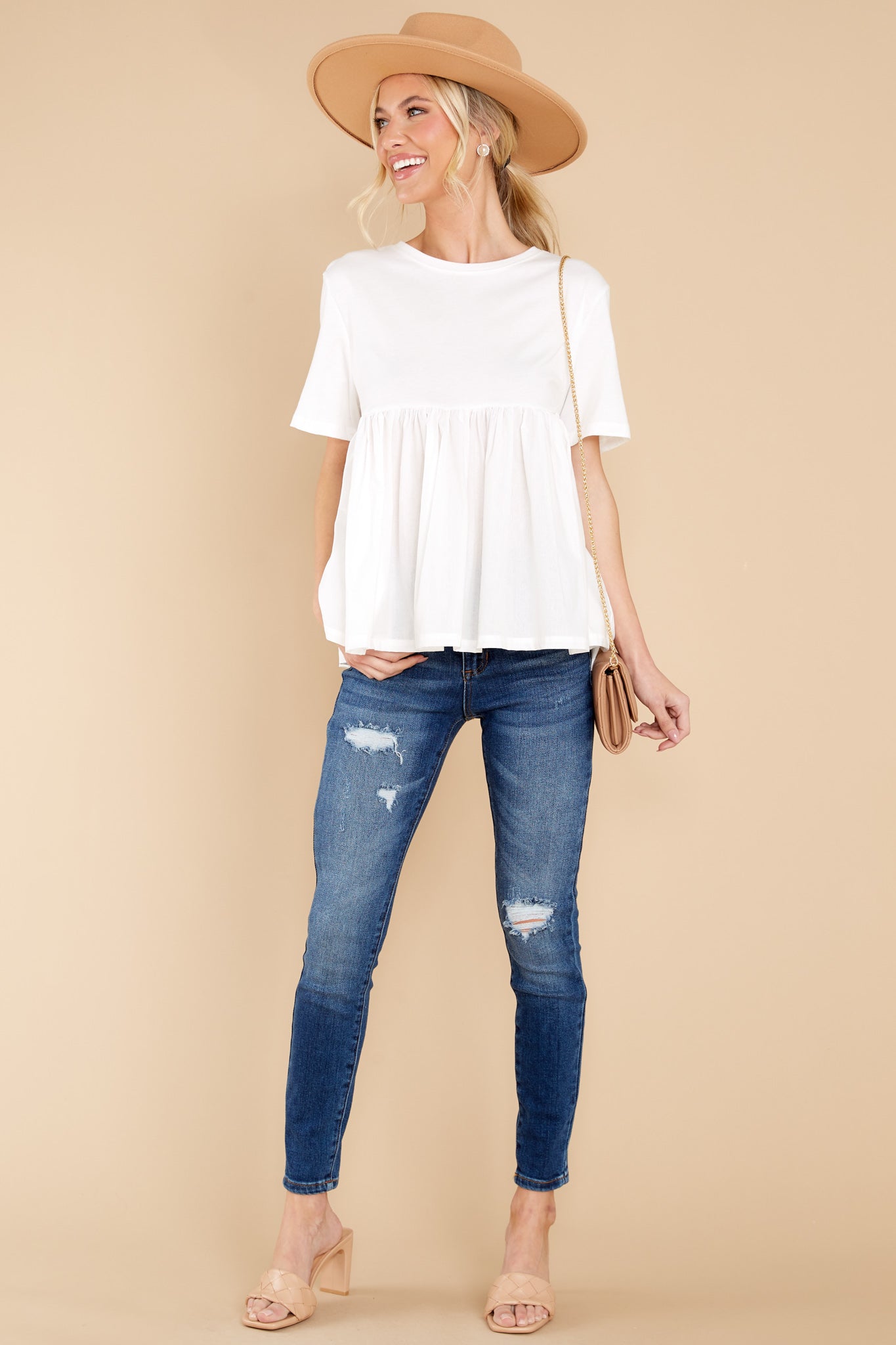 Enjoying This Moment White Top