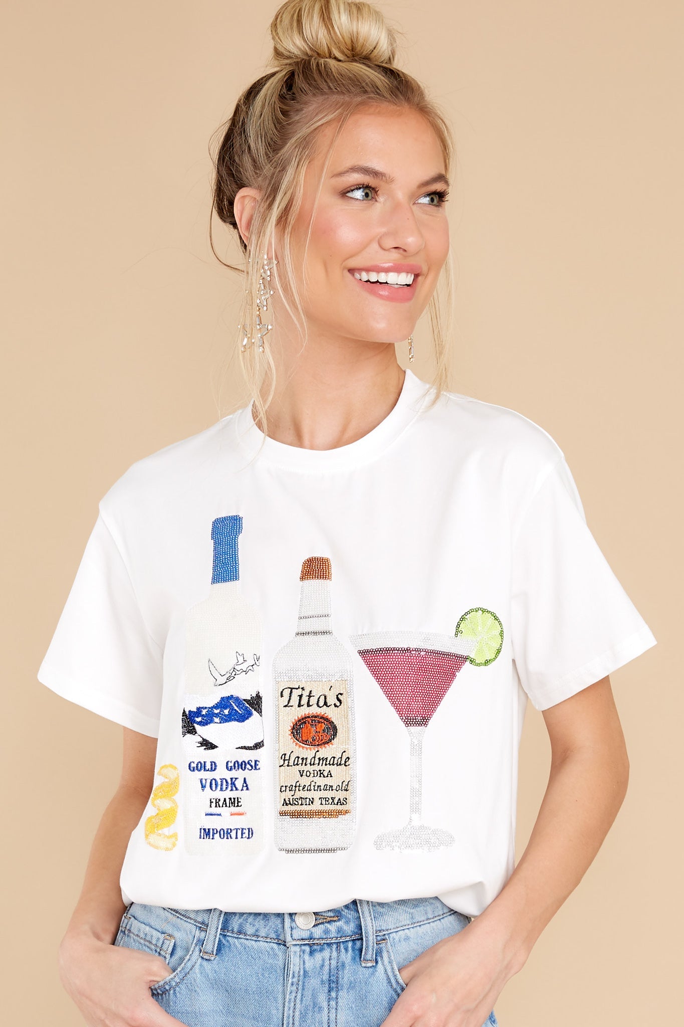 Vodka White Tee