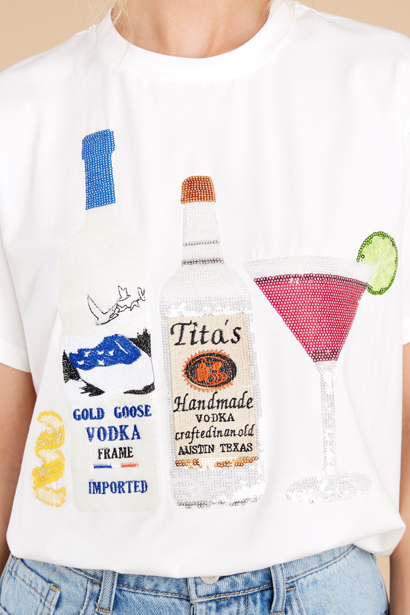 Vodka White Tee