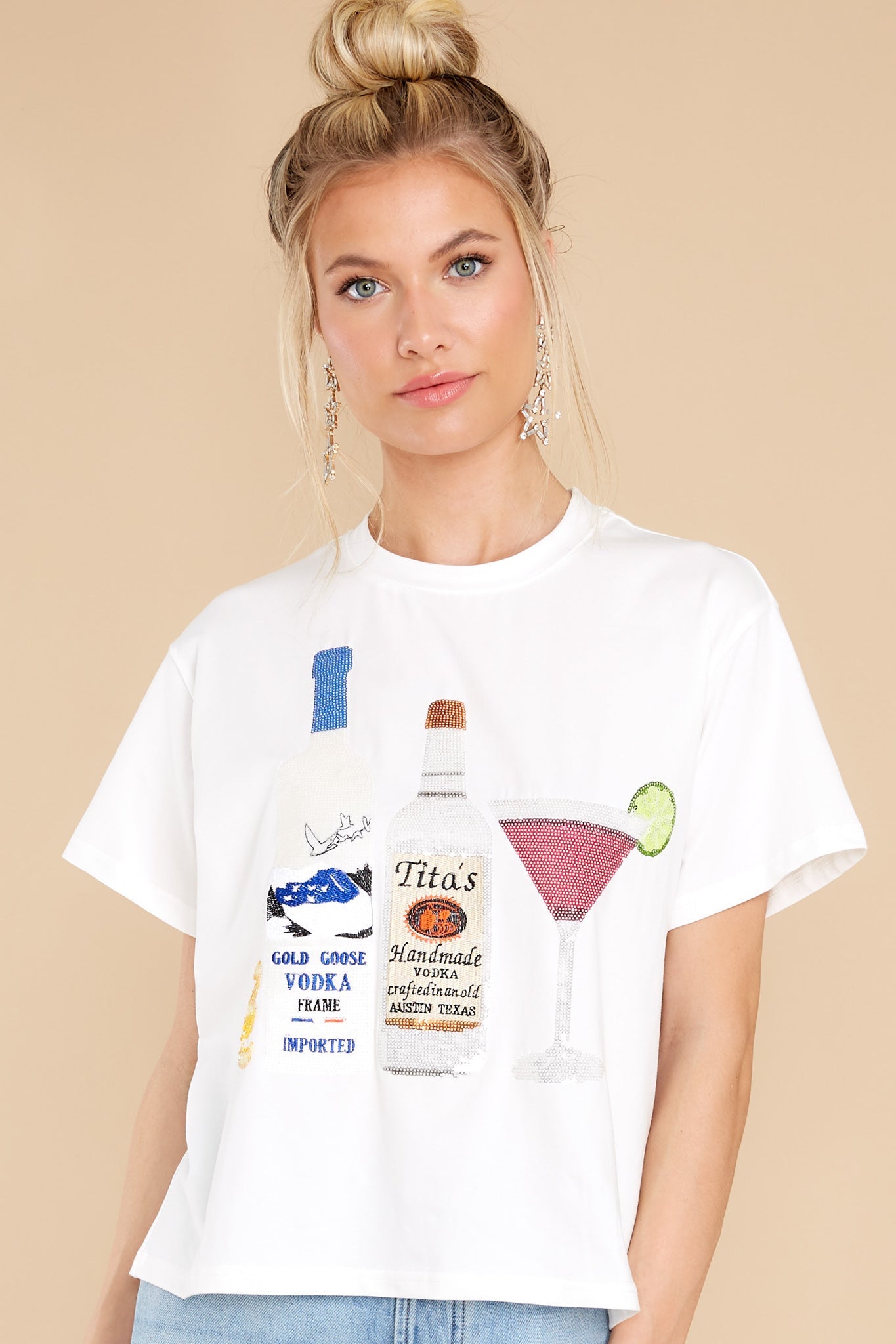 Vodka White Tee