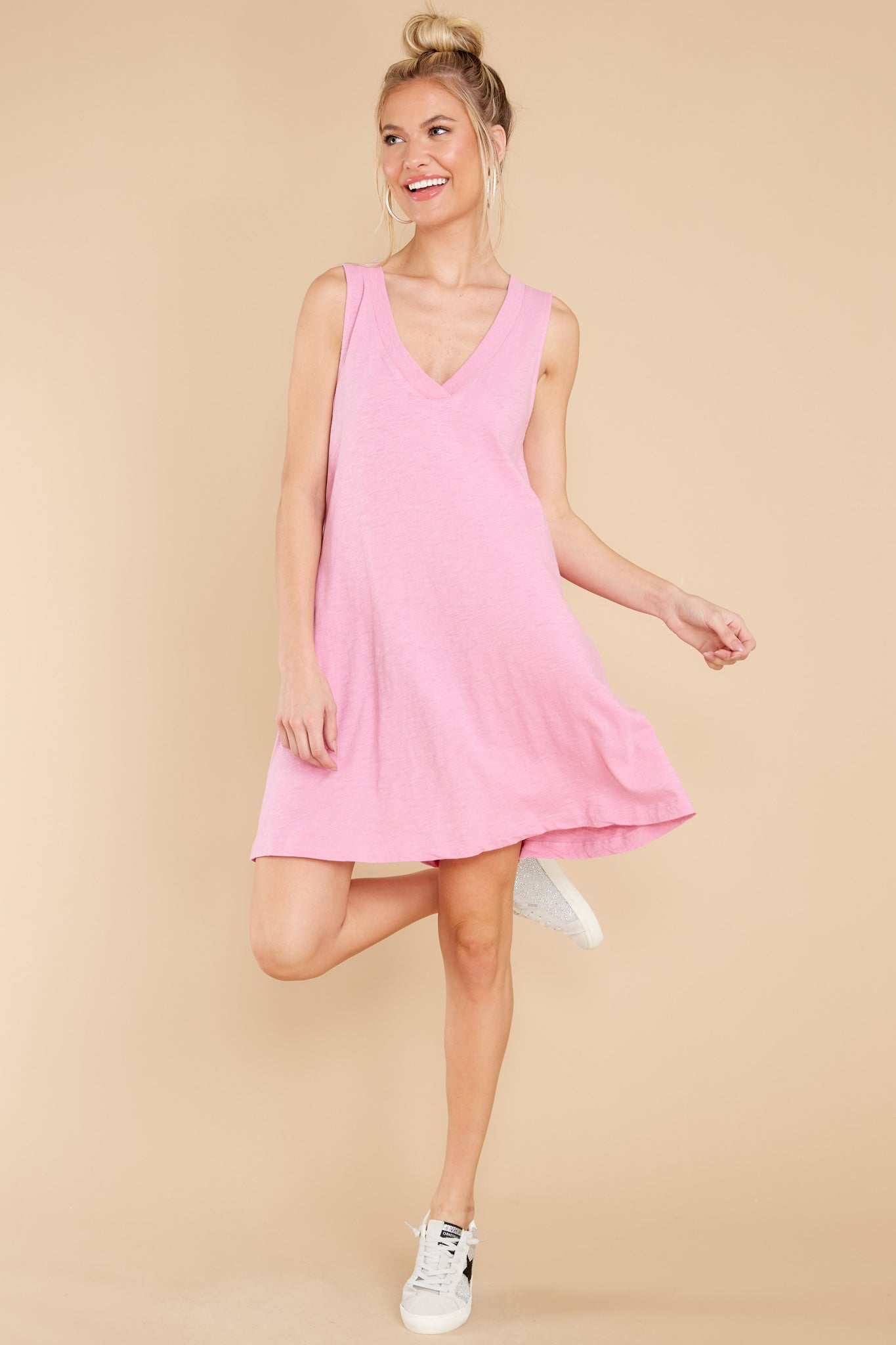 Sparrow Orchid Pink Mini Dress