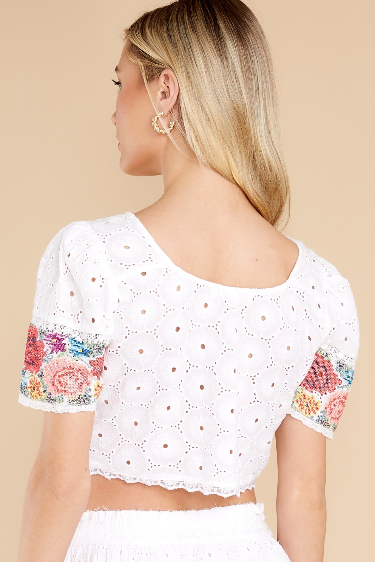 Collum True White Crop Top