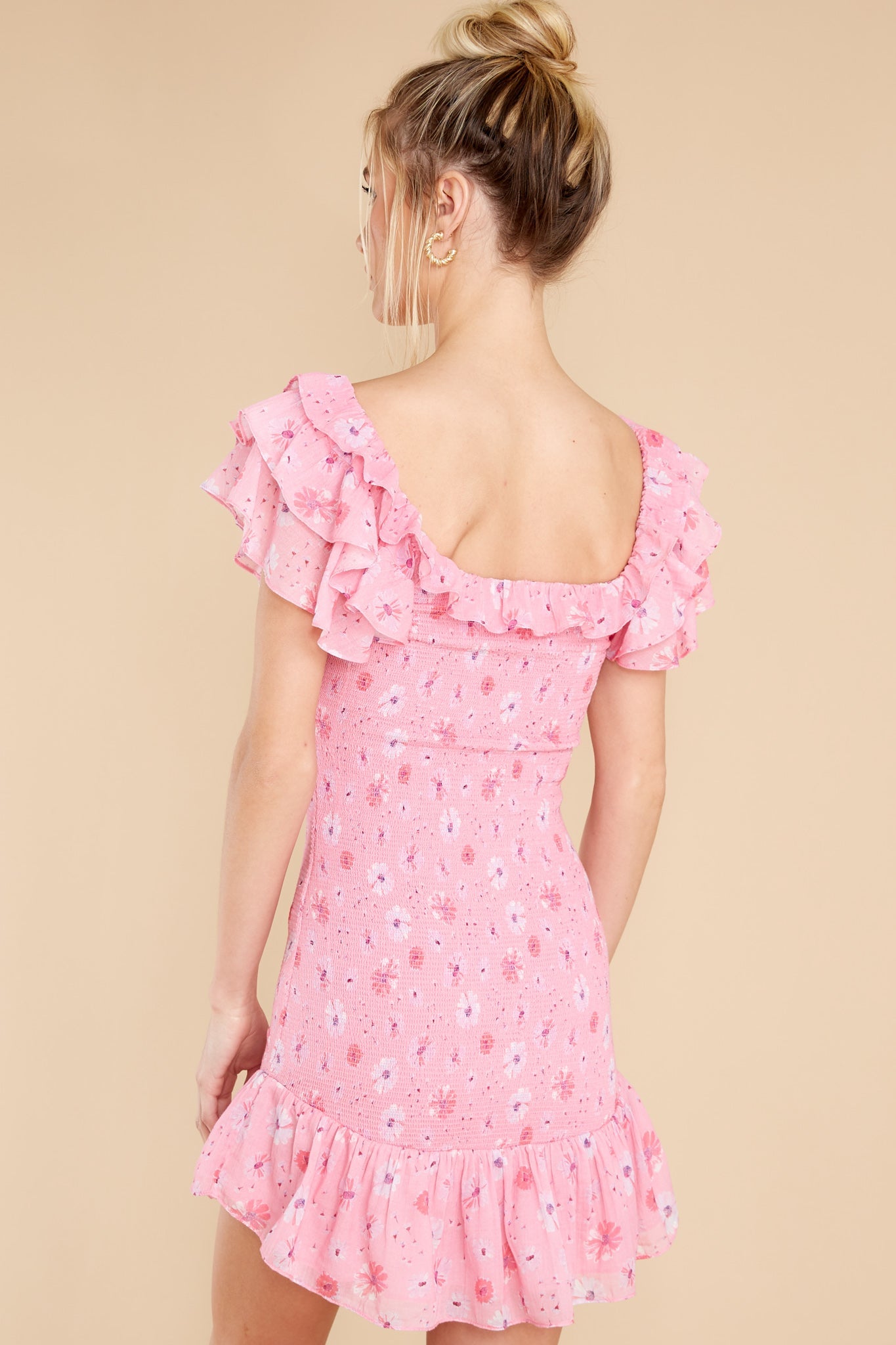 Kodie Coral Blaze Mini Dress