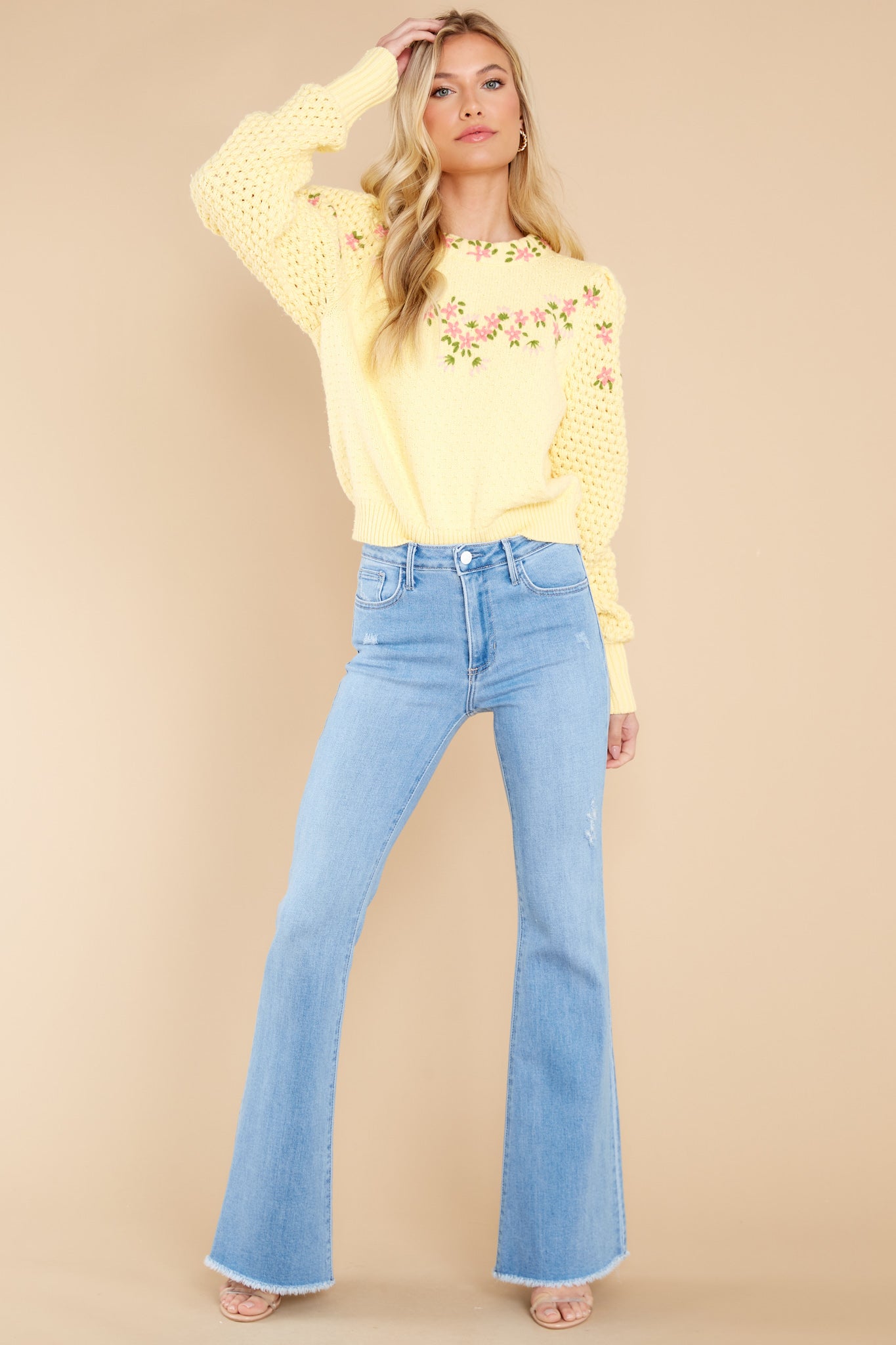 Kenzly Mellow Yellow Pullover Sweater