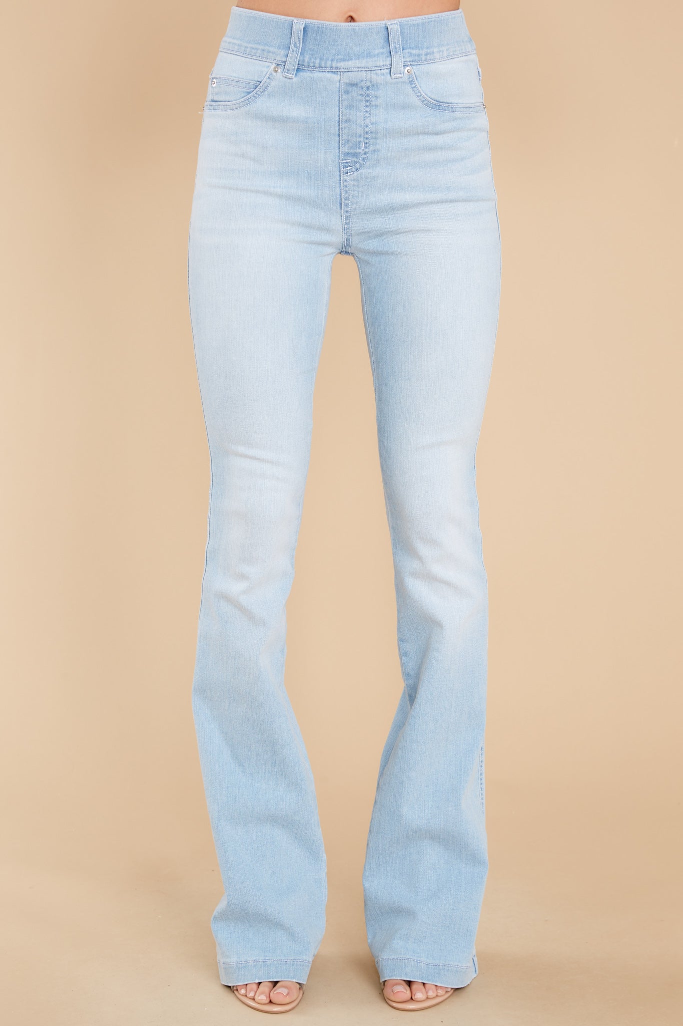 Retro Light Wash Flare Jeans