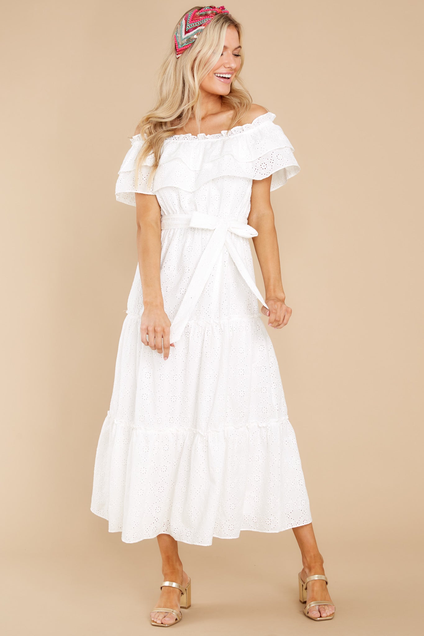 Relaxing Getaway White Maxi Dress