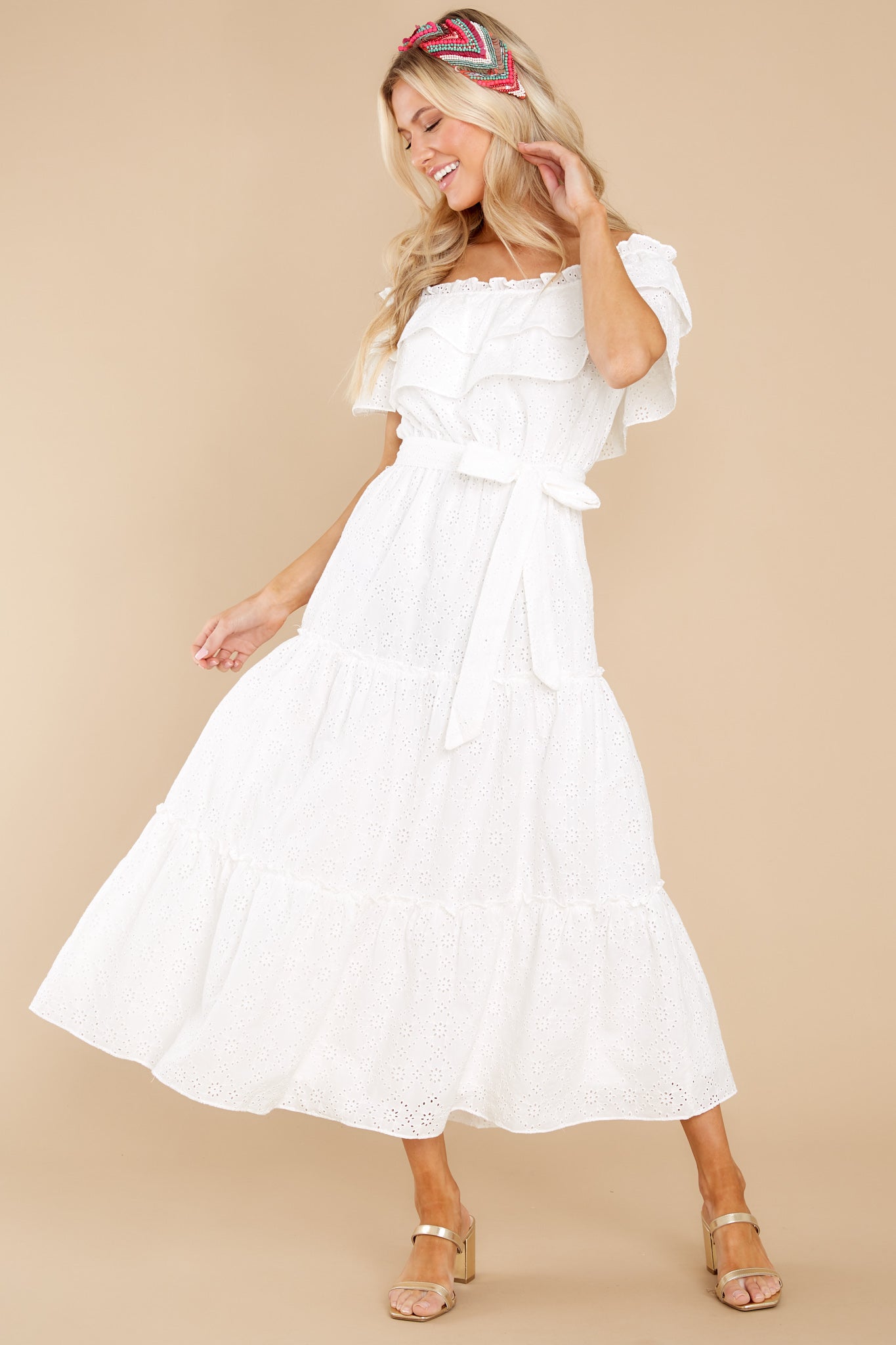 Relaxing Getaway White Maxi Dress