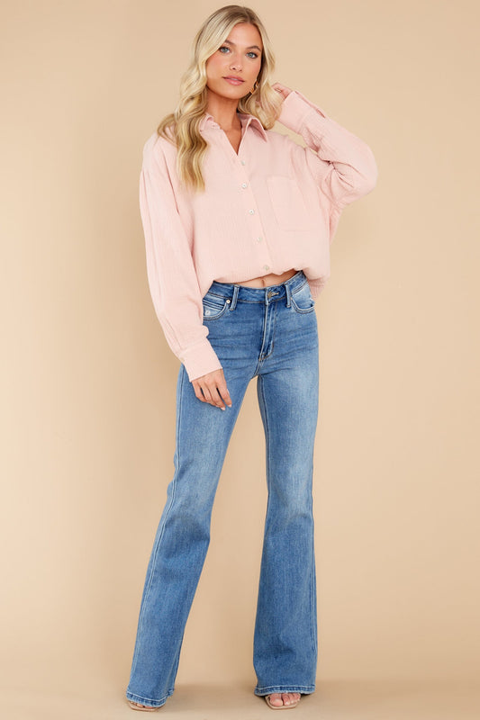 Oh My Gauze Pale Pink Top