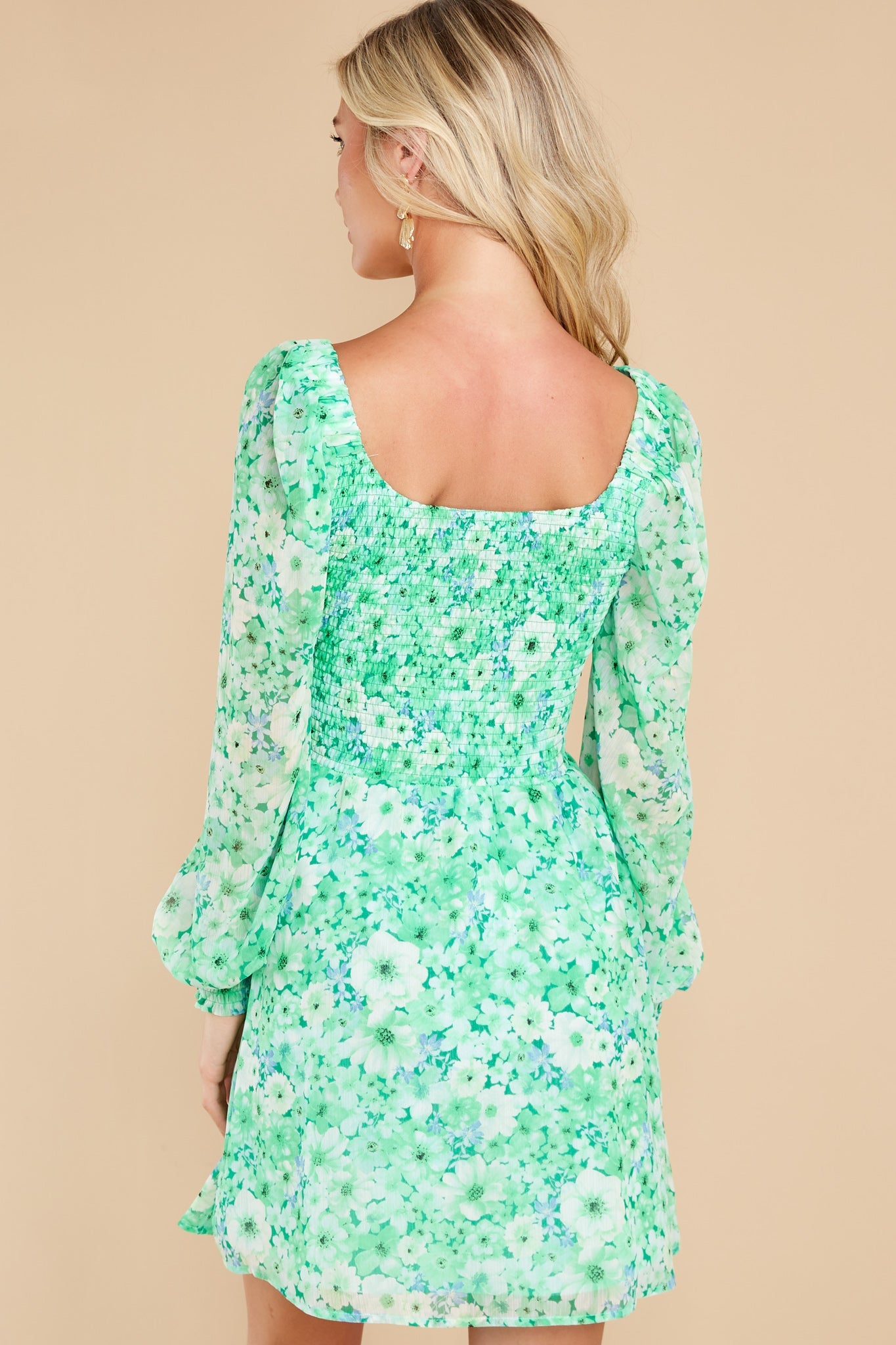Color Me Lucky Basil Dress