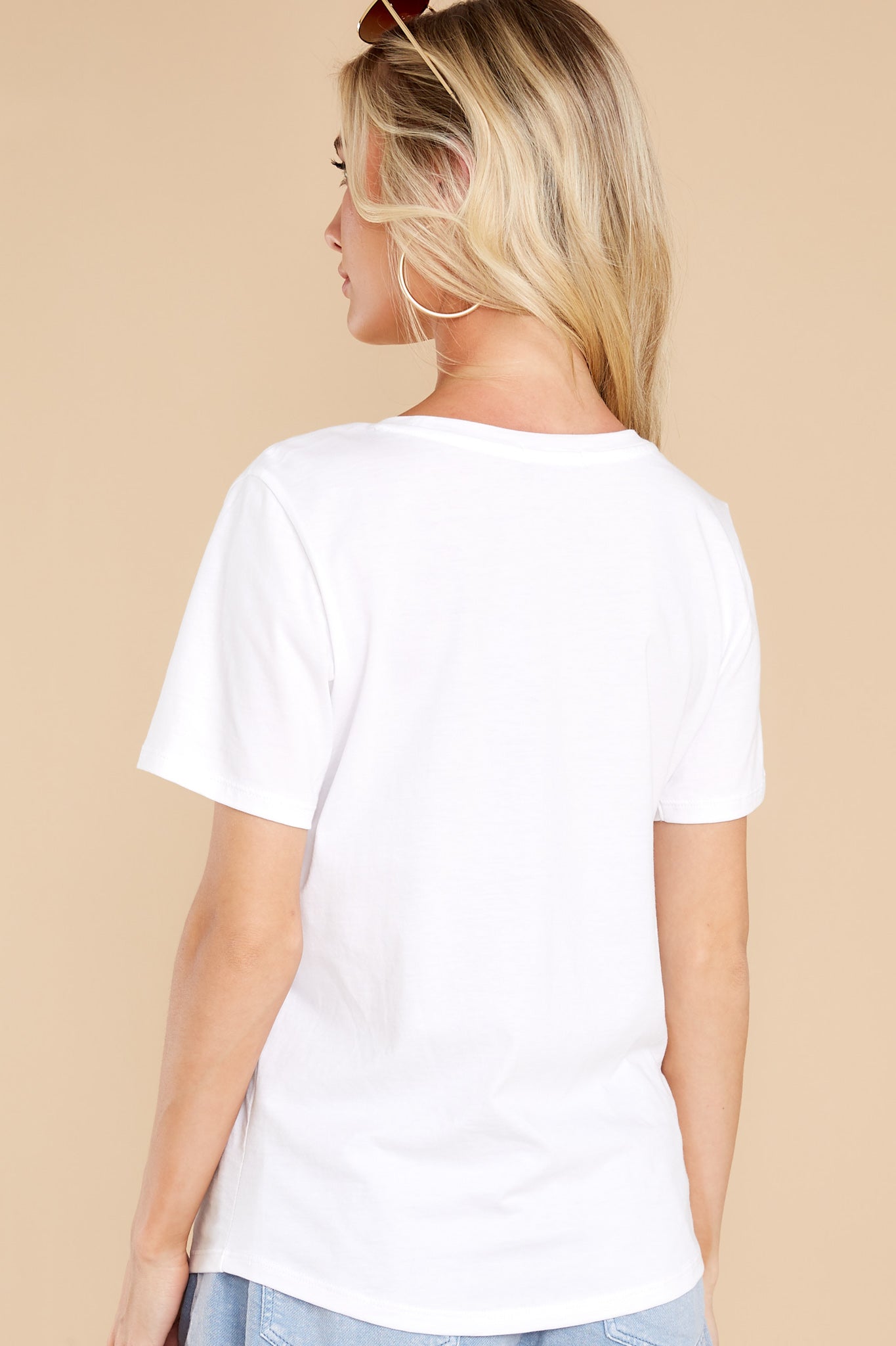 Lola Italian Destinations White Loose Tee
