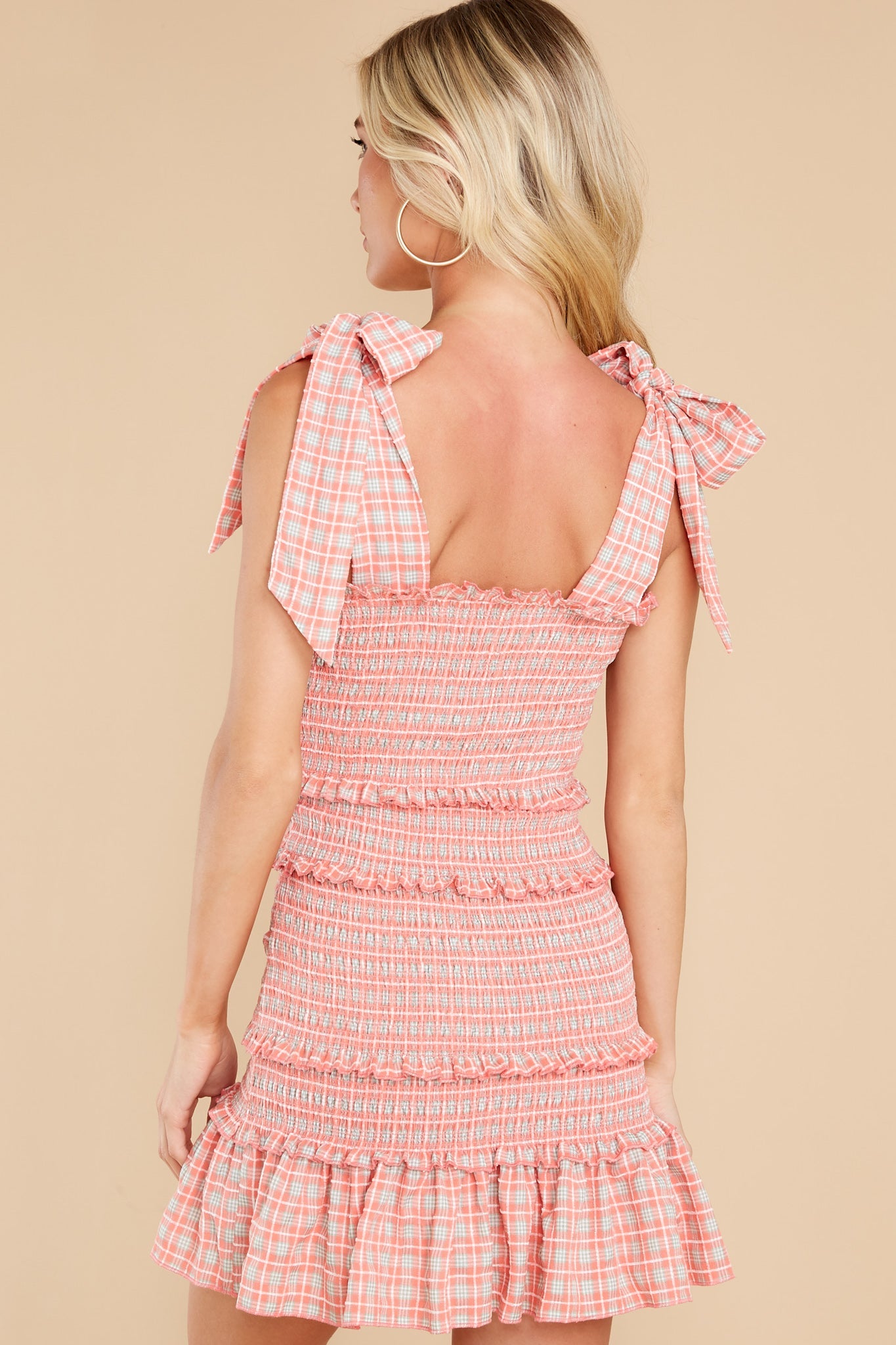 Sweet As Candy Pink Plaid Dress