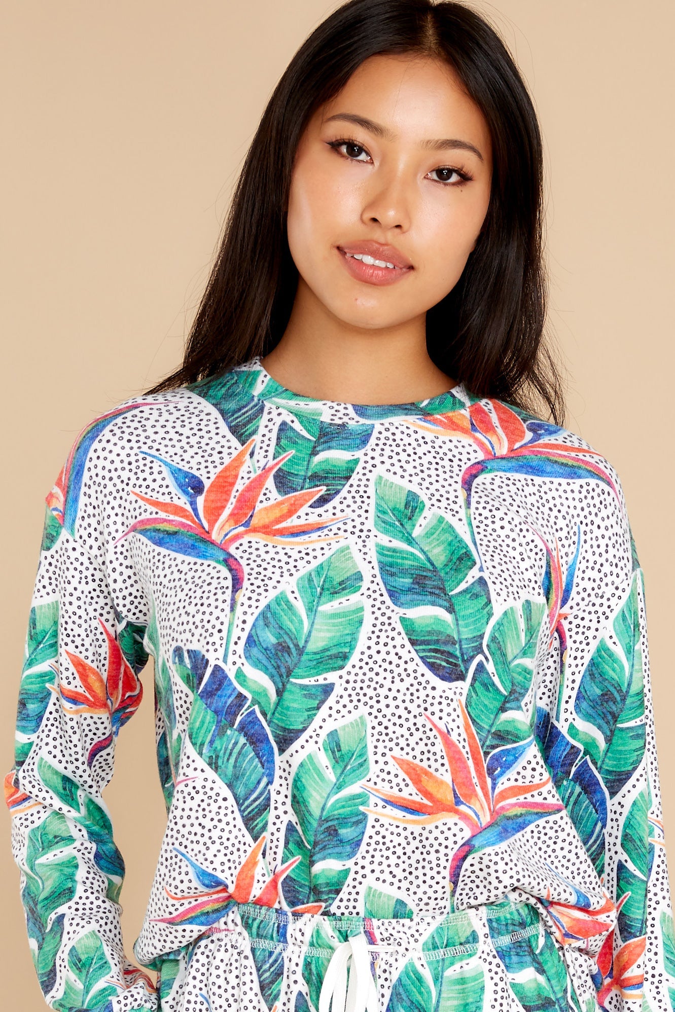 Inside Out Ivory Long Sleeve Top