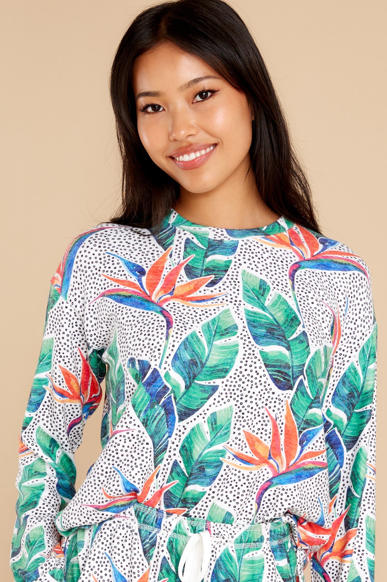 Inside Out Ivory Long Sleeve Top