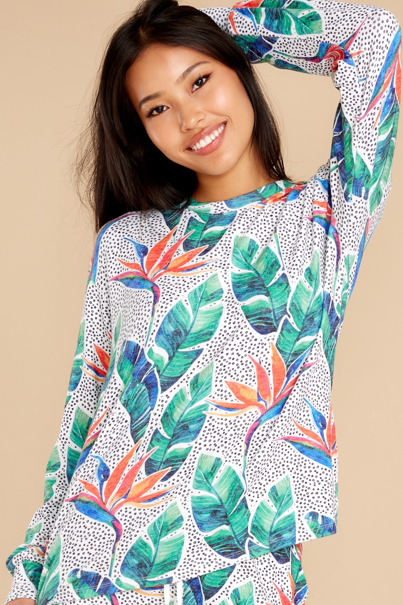 Inside Out Ivory Long Sleeve Top