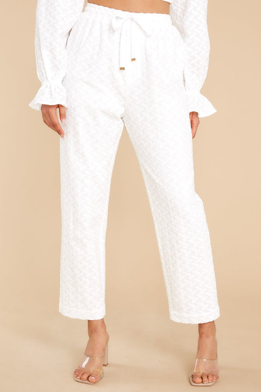 Meda White Pant