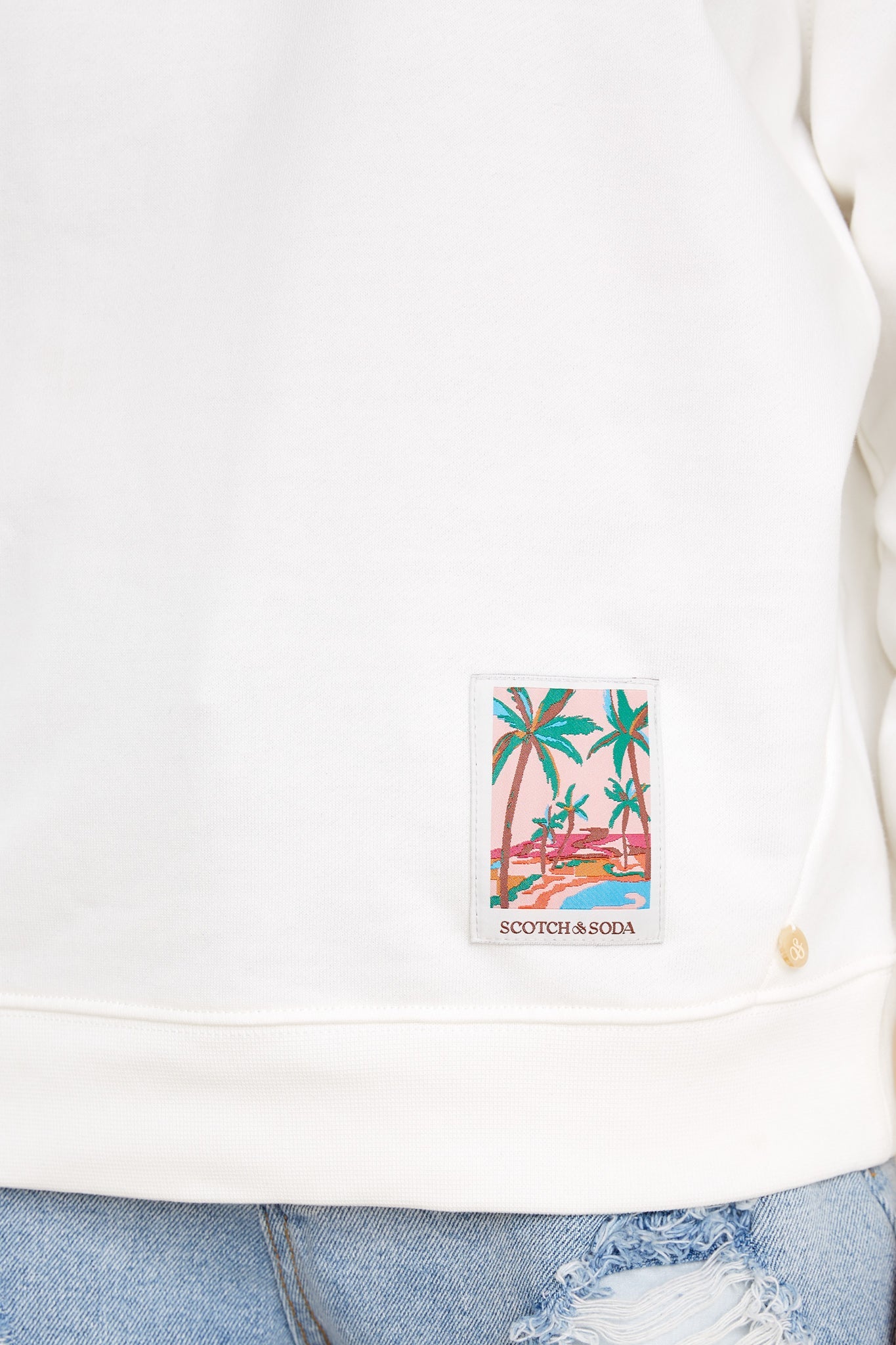Little Piece Of Paradise Off White Sweatshirt