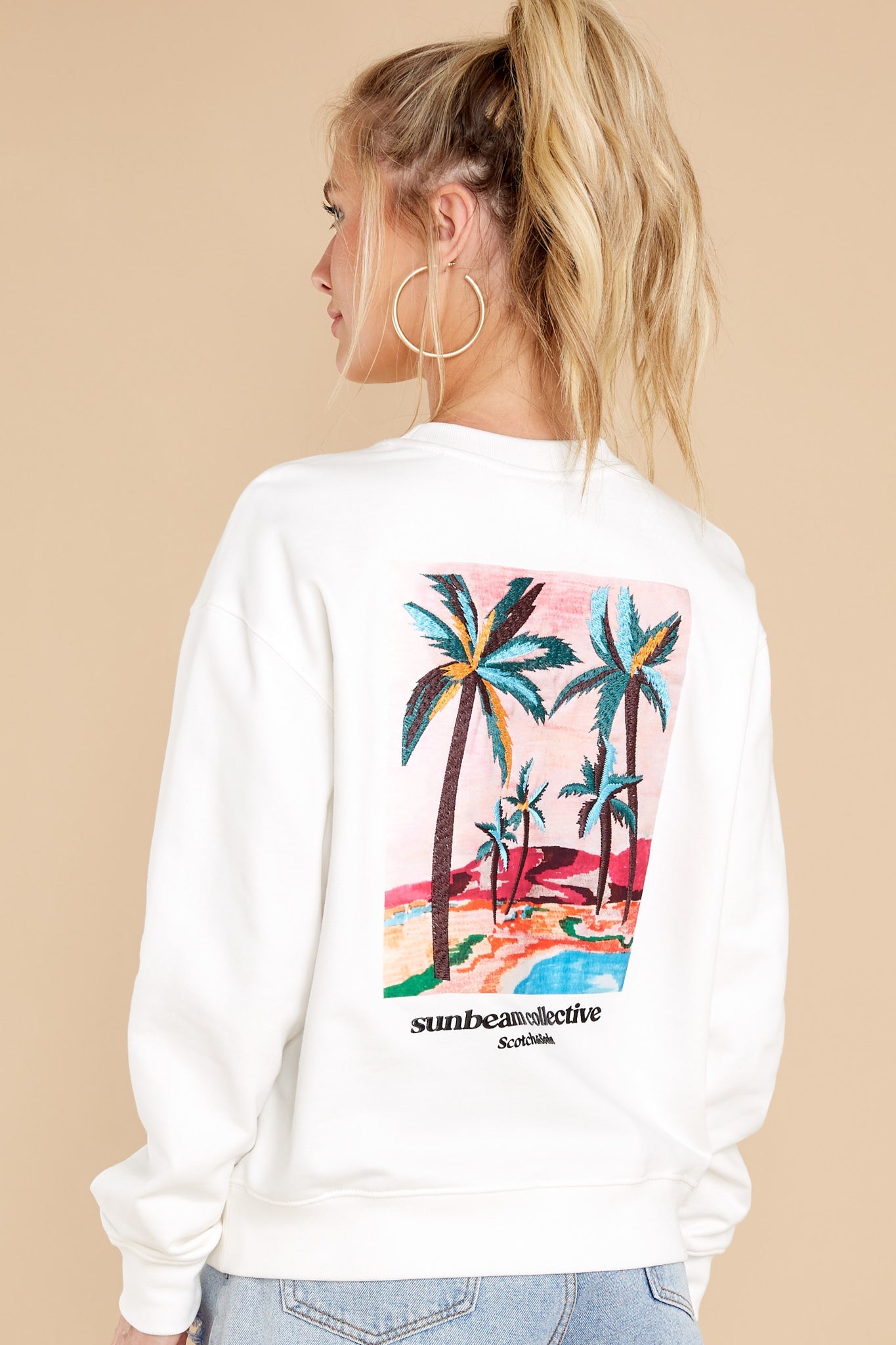 Little Piece Of Paradise Off White Sweatshirt