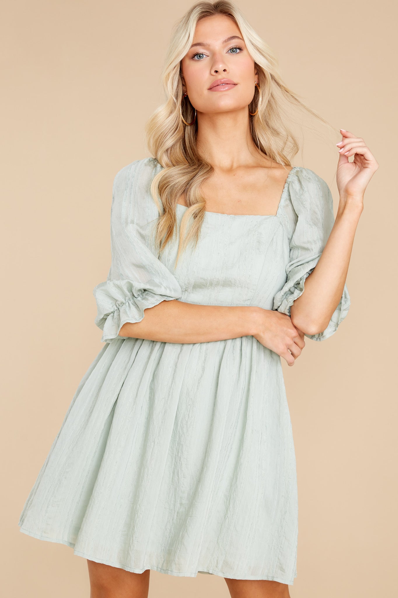 Time After Time Sage Dress