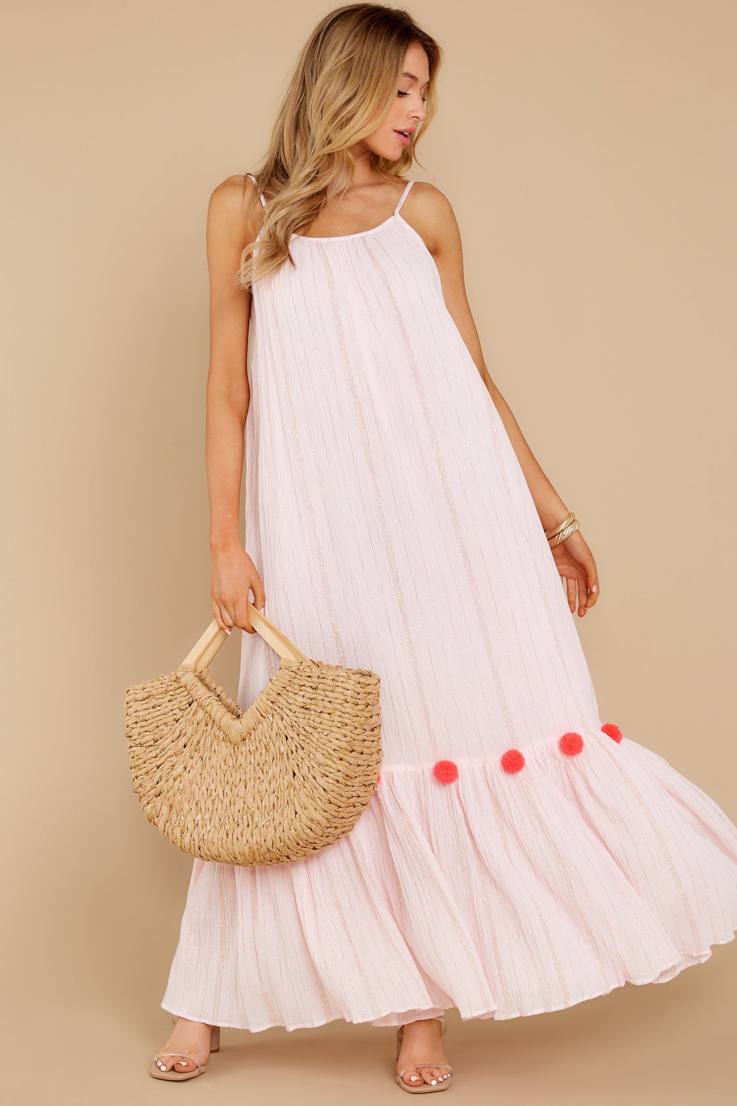 Clea Pink Maxi Dress