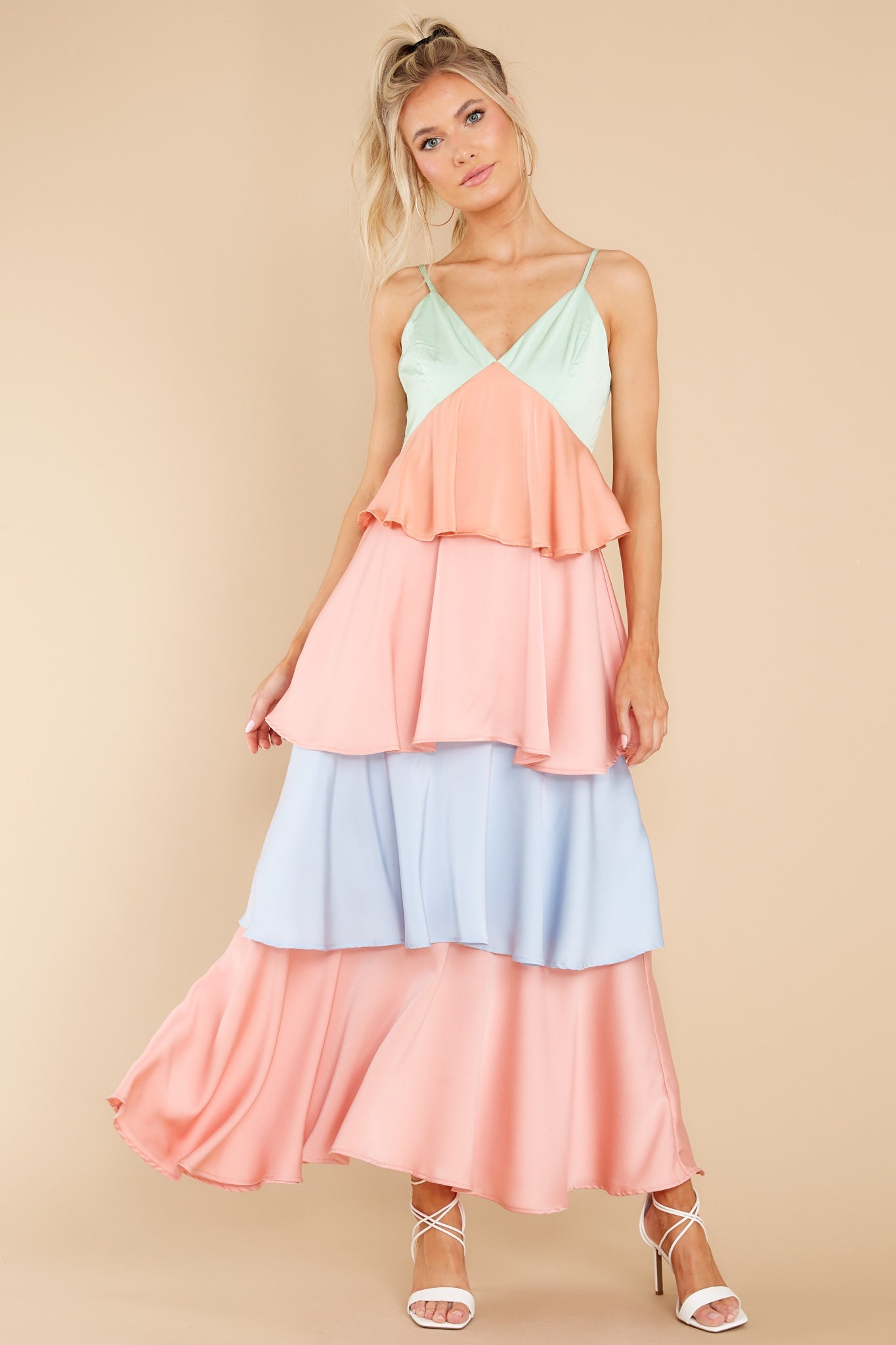Leave You Speechless Orange Multi Maxi Dress