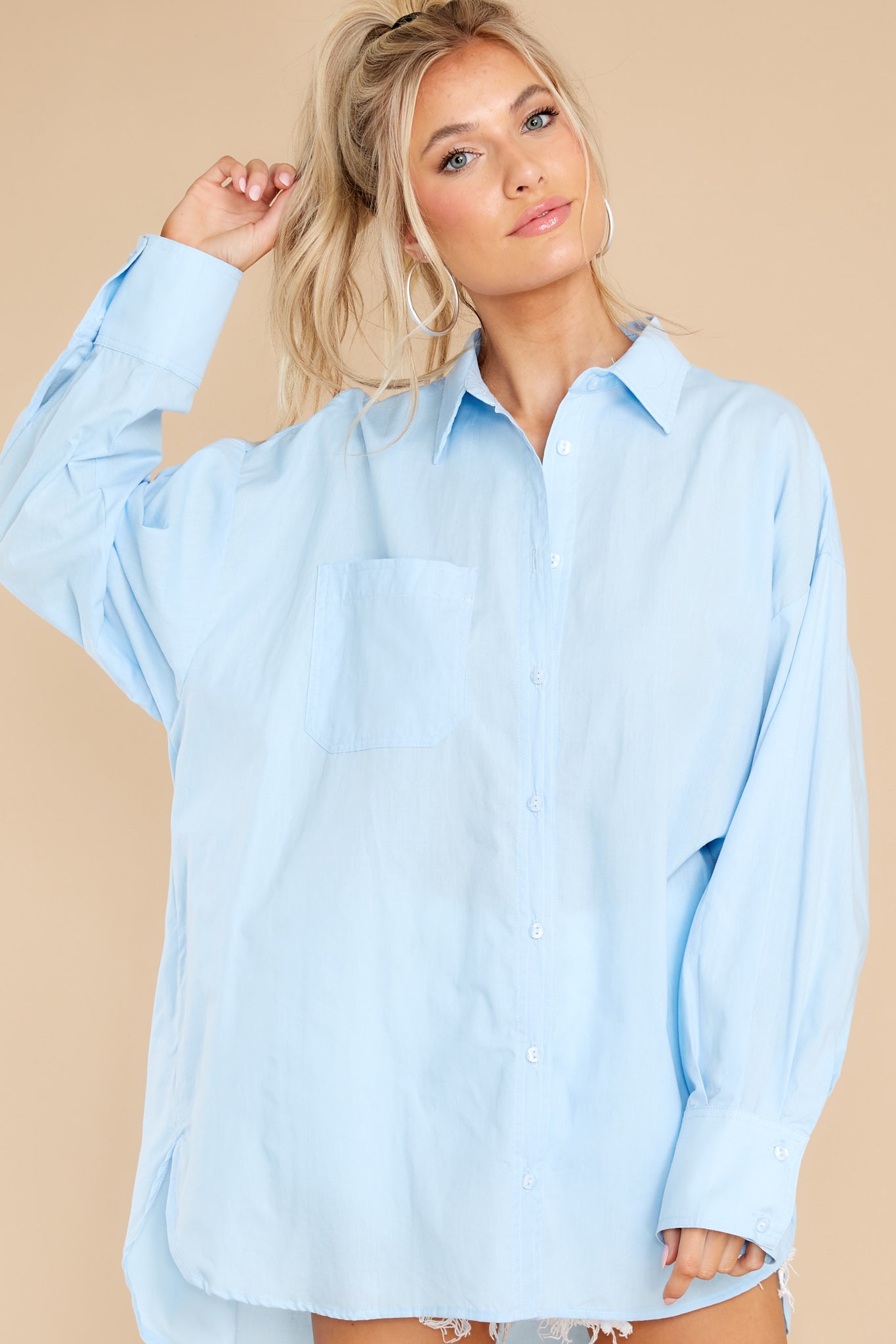 Mystery Love Light Blue Top