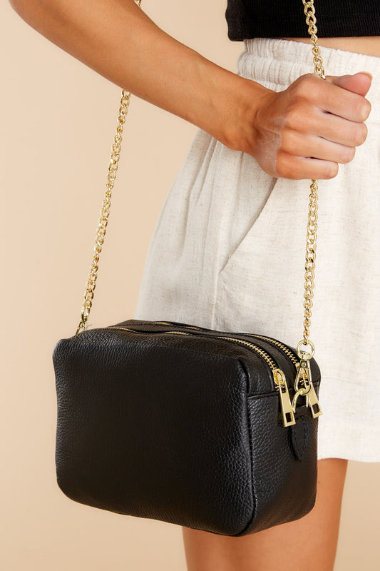 Too Chic Black Leather Bag