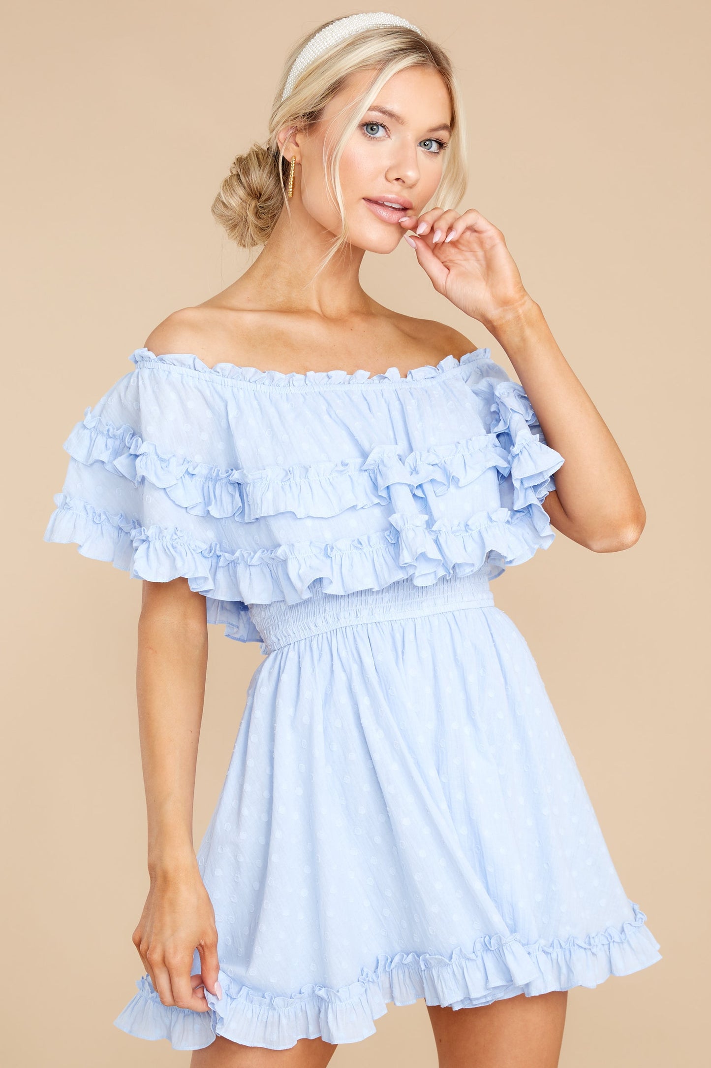 Undeniable Feelings Sky Blue Dress