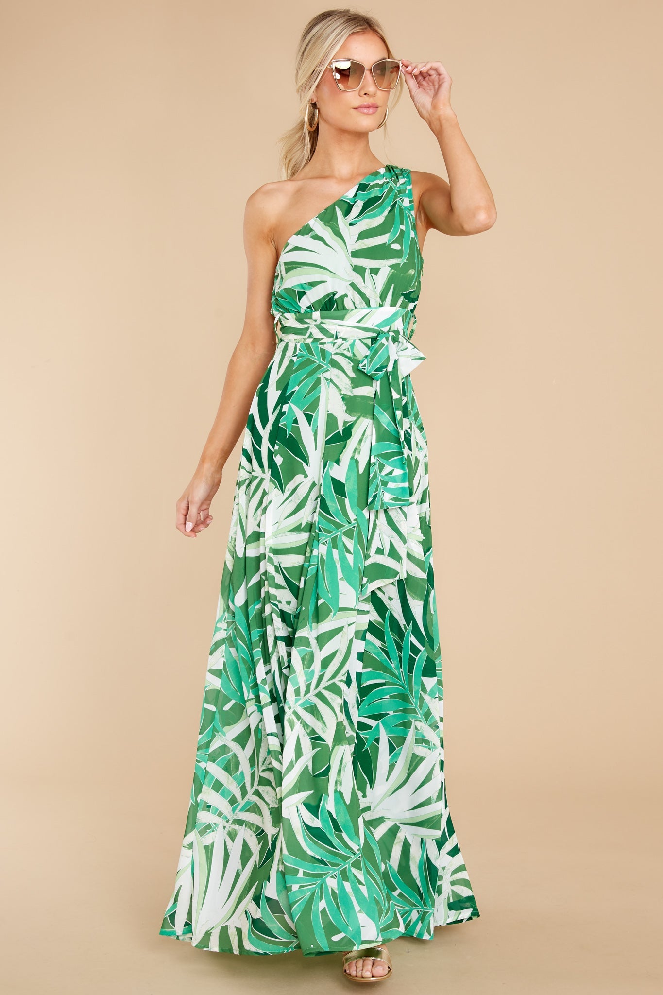 An Affair To Remember Green Multi Print Maxi Dress